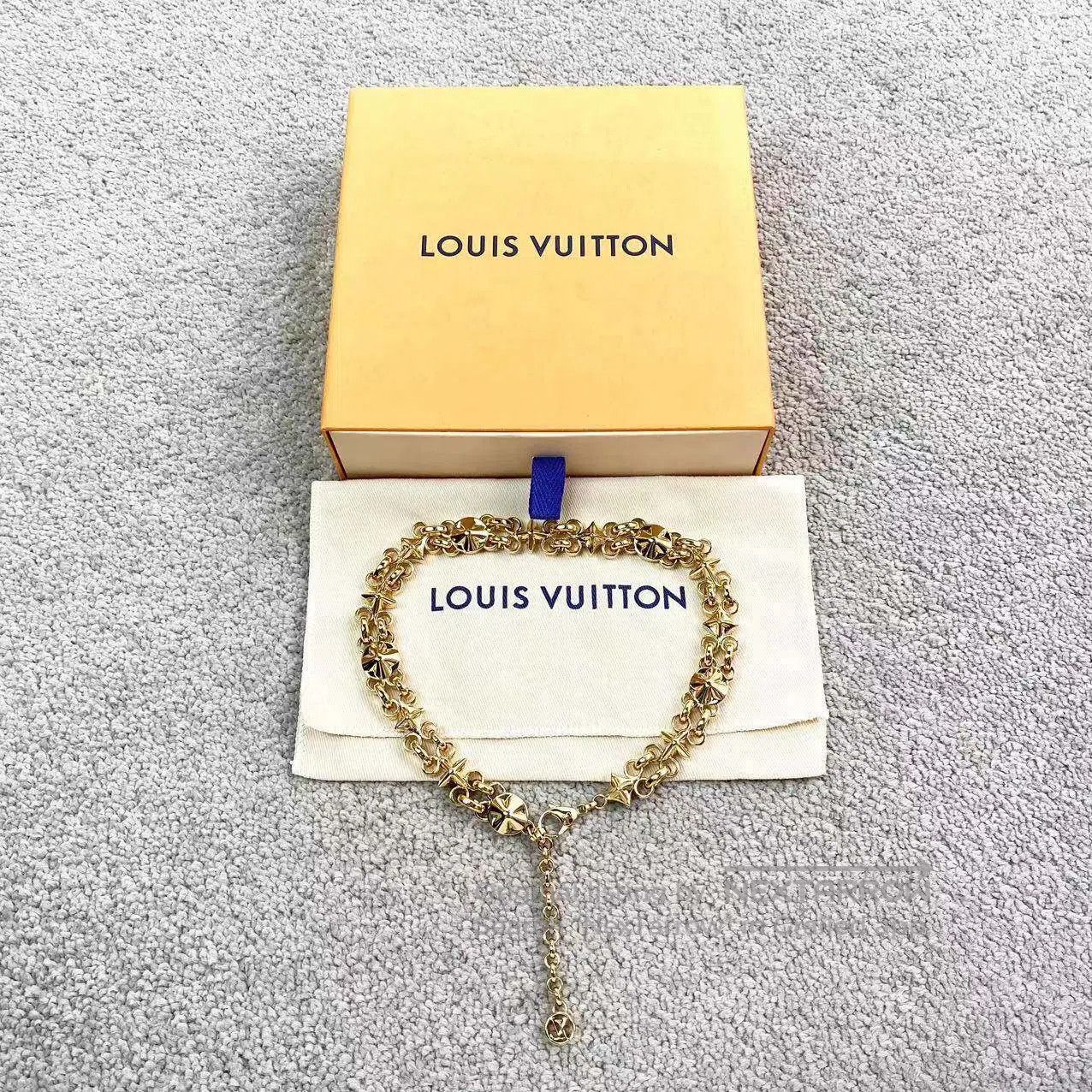 Louis Vuitton Louis Vuitton Golden patchwork necklace| Size ONE SIZE - 2 Thumbnail