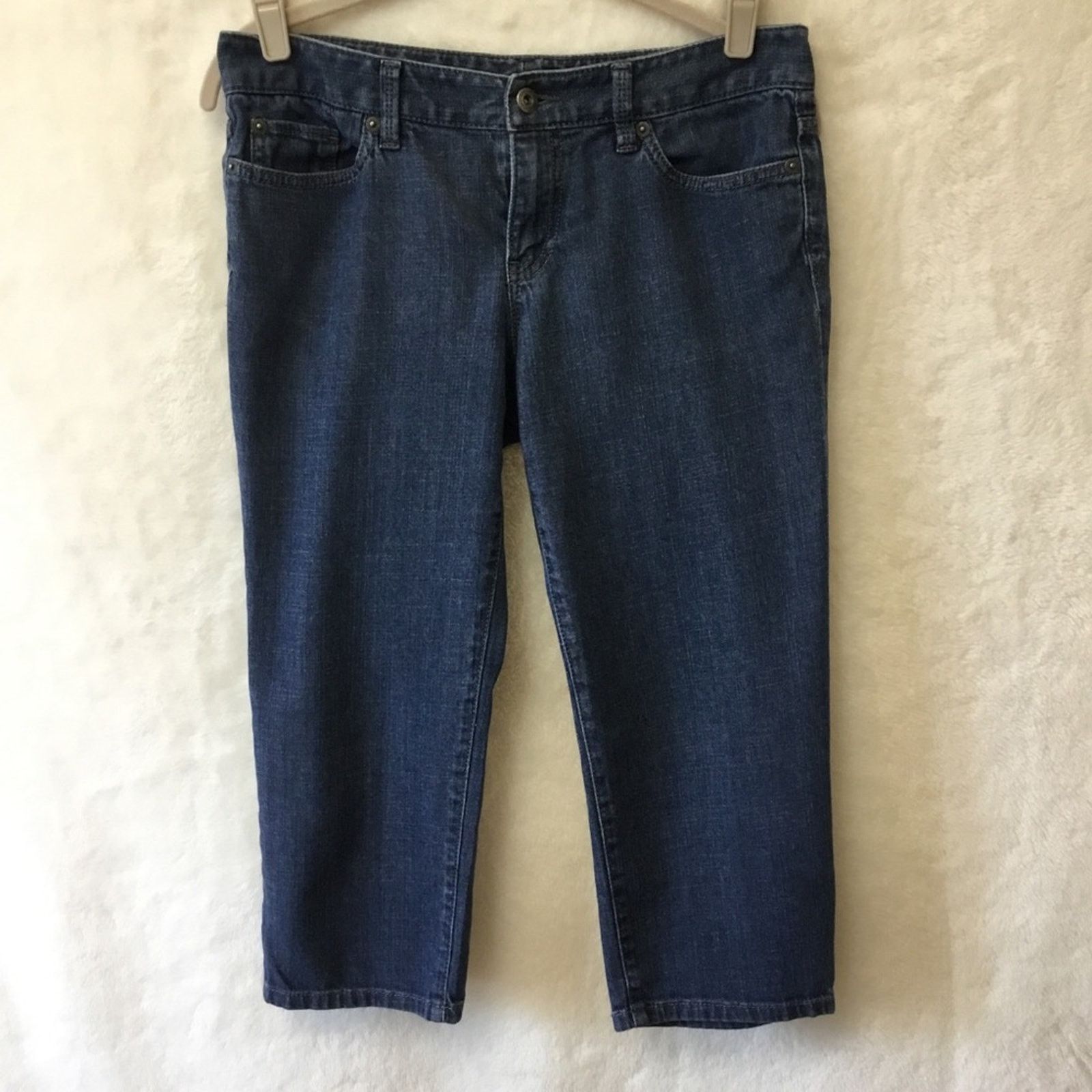 Loft Loft Blue Capri Jeans Size 28" / US 6 / IT 42 - 2 Thumbnail