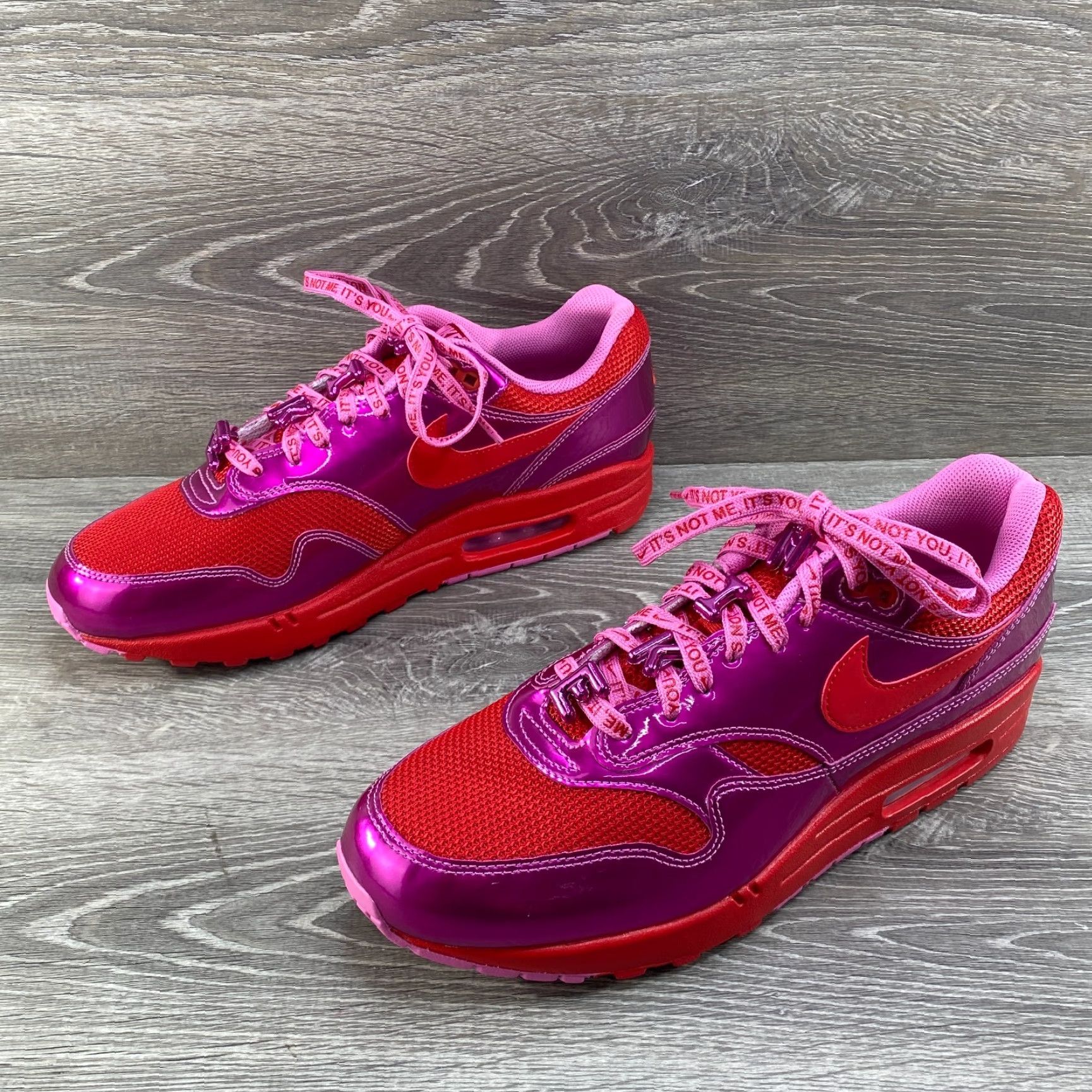 Nike Nike Air Max 1 Mens 11.5 Womens 13 PRM Valentine's Day Love Playful Pink Red NEW Nike Air Max 1 Sneaker Mens Womens Size US 11 / IT 41 - 5 Thumbnail
