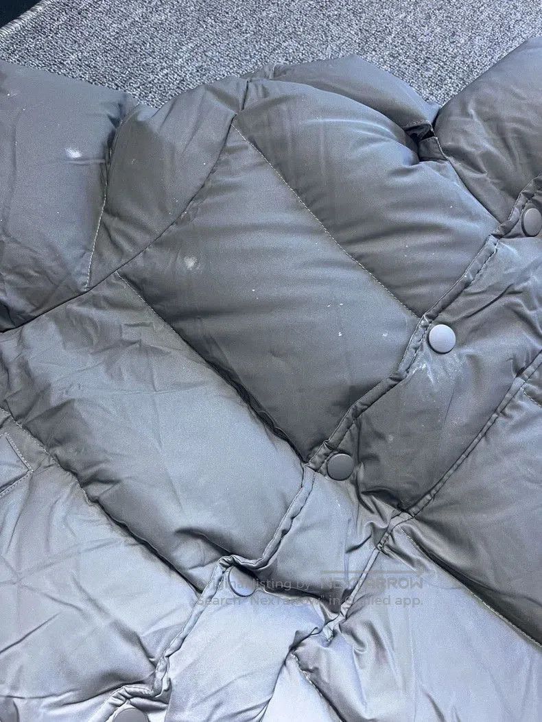 Balenciaga Balenciaga Silver Gray Logo Puffer Coat. Size US XXS / EU 40 - 6 Thumbnail