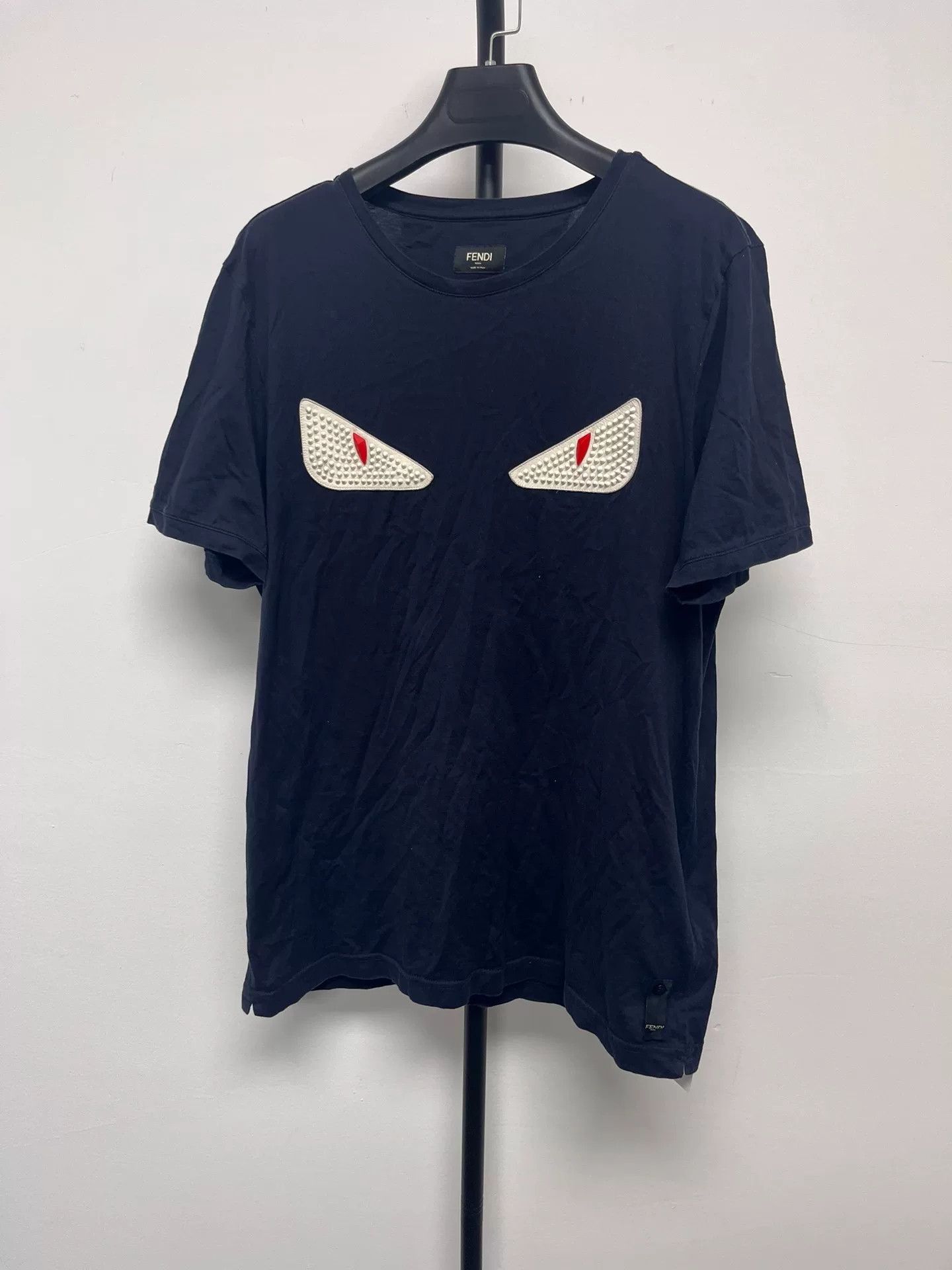 Fendi Fendi Eye Logo Short Sleeve T-Shirt Size US L / EU 52-54 / 3 - 1 Thumbnail