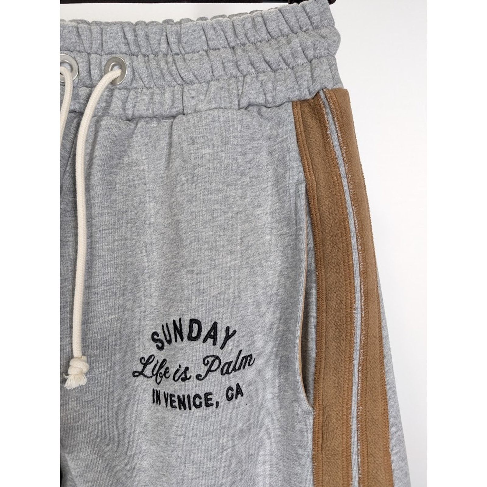 Palm Angels o1rshd1 Q:2 / Sunday Sweatpants & Joggers in Melange Grey Size US 32 / EU 48 - 8 Thumbnail
