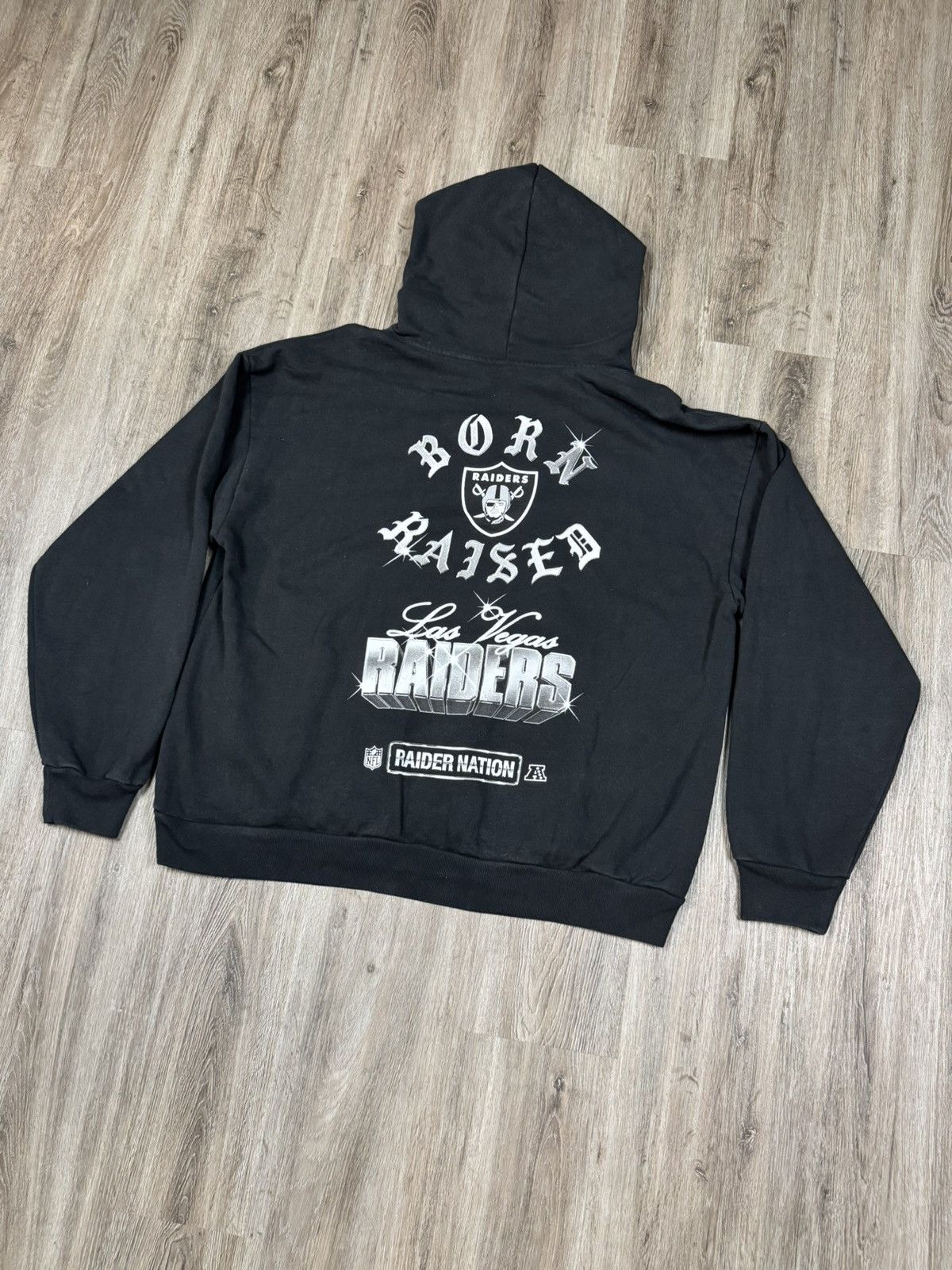 Born X Raised × NFL Born X Raised NFL Las Vegas Raiders Black Hoodie Size 2XL Size US XXL / EU 58 / 5 - 1 Thumbnail