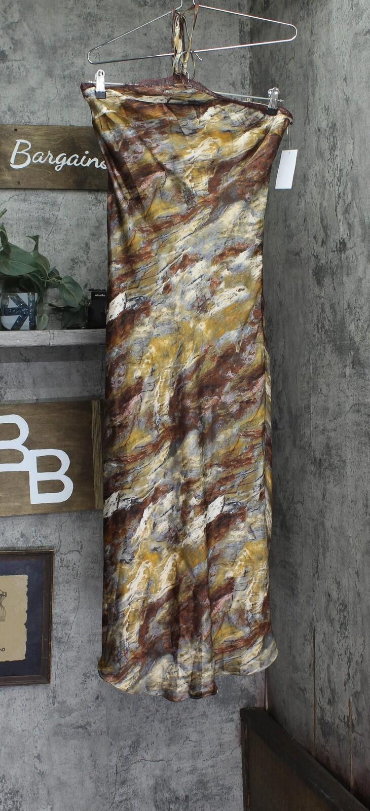 Other Nwt 1. State Halter Maxi Dress Brown Rust Copper / Multi M Size M / US 6-8 / IT 42-44 - 1 Thumbnail
