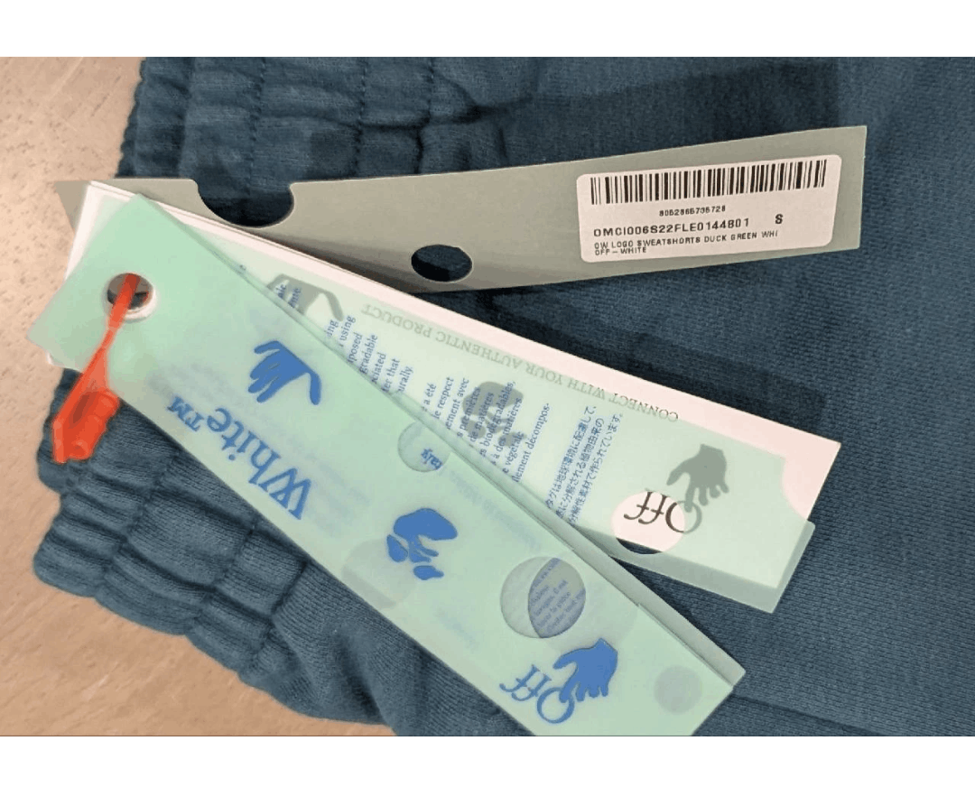 Off-White OFF-WHITE Logo Skate Sweat Shorts Blue Small Size US 30 / EU 46 - 8 Thumbnail