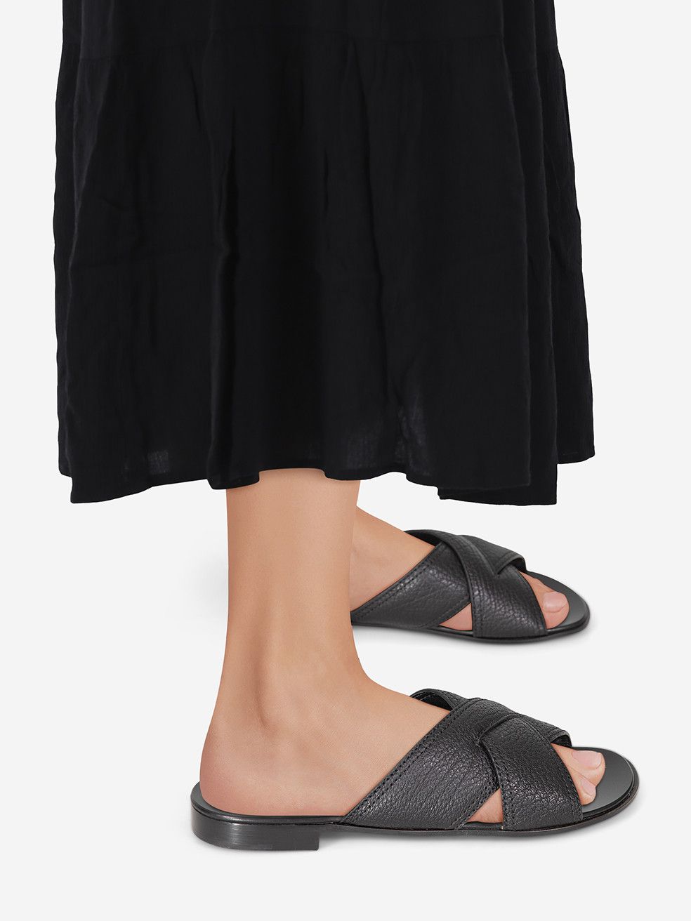 Giuseppe Zanotti Black Leather Flavio Sandals Size US 9.5 / IT 39.5 - 1 Thumbnail