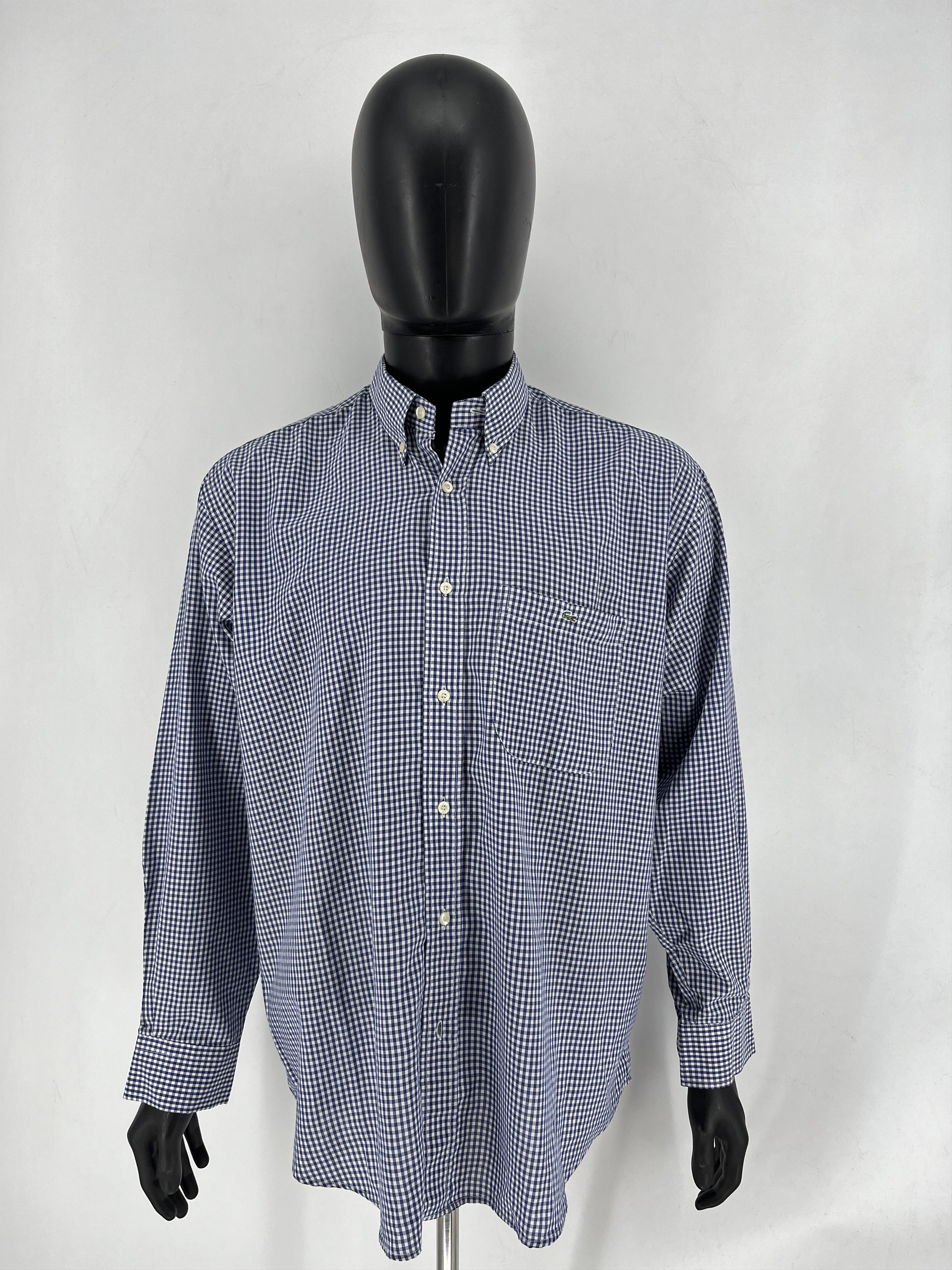 Lacoste Lacoste Long Sleeve Button Down Shirt Plaid Collared Size US M / EU 48-50 / 2 - 2 Thumbnail