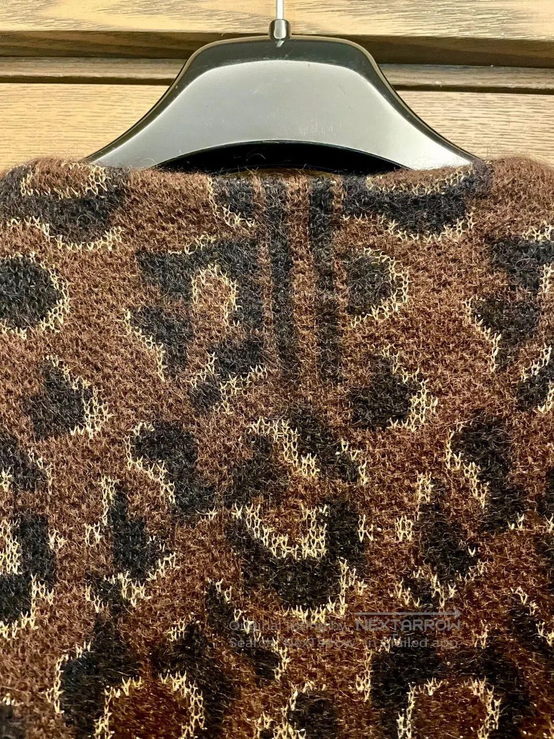 Saint Laurent Paris Brown Leopard Print Long Sleeve Knit Sweater. Size US M / EU 48-50 / 2 - 7 Thumbnail