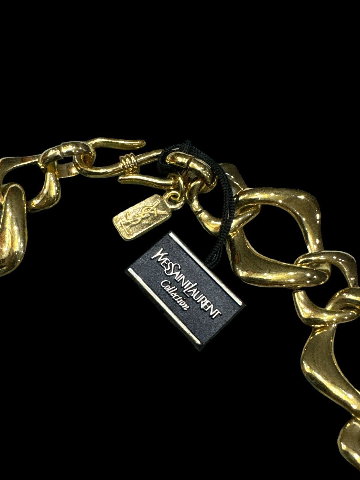 Yves Saint Laurent VINTAGE YSL YVES SAINT LAURENT NECKLACE CHAIN LINK LARGE Size ONE SIZE - 2 Thumbnail