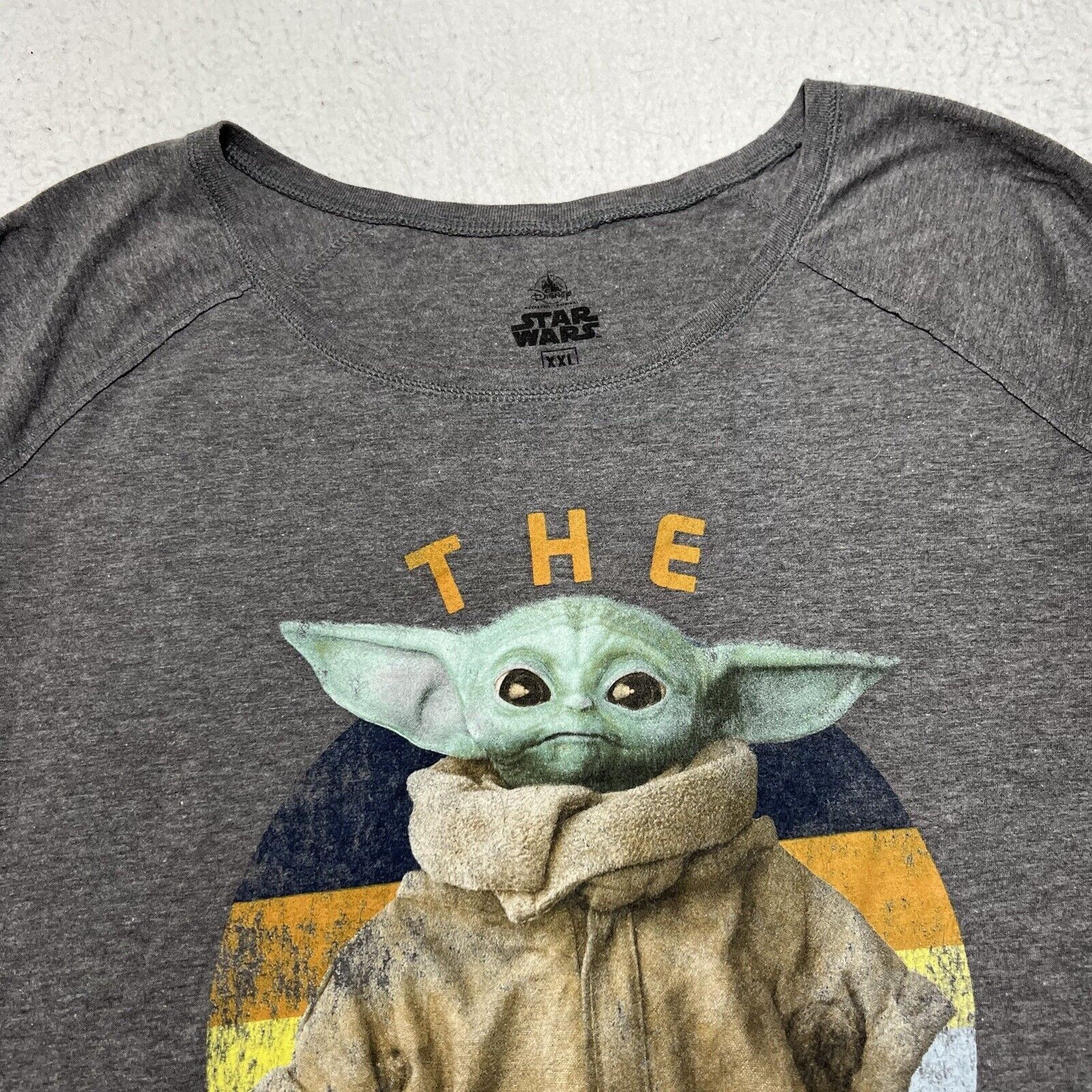 Disney Disney XXL Star Wars Baby Yoda Long Sleeve Graphic T Shirt Size XXL / US 16-18 / IT 52-54 - 2 Thumbnail