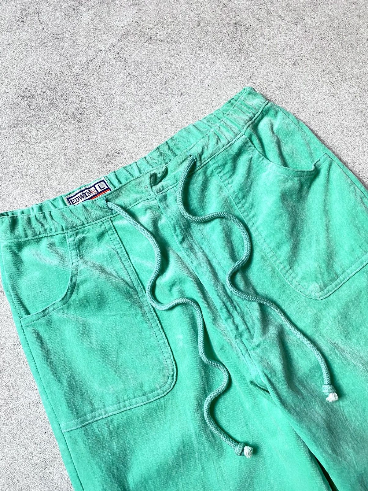 Fruit Of The Loom Vintage 60s Fruit of the loom x Edwin Suede Flared Pants Size US 29 - 9 Thumbnail