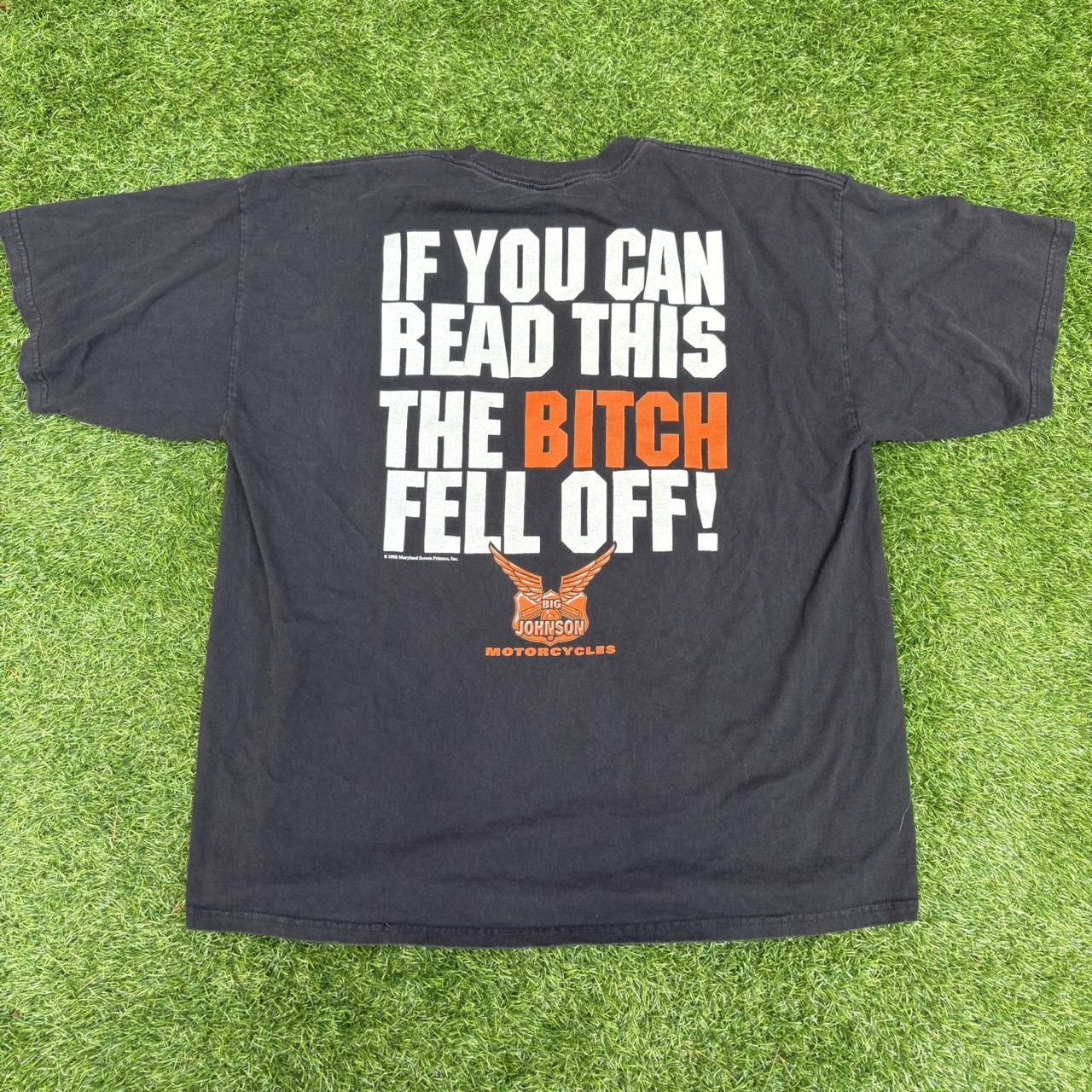 Harley Davidson Vintage Big Johnson “The bitch fell off” graphic shirt Size US XL / EU 56 / 4 - 1 Thumbnail