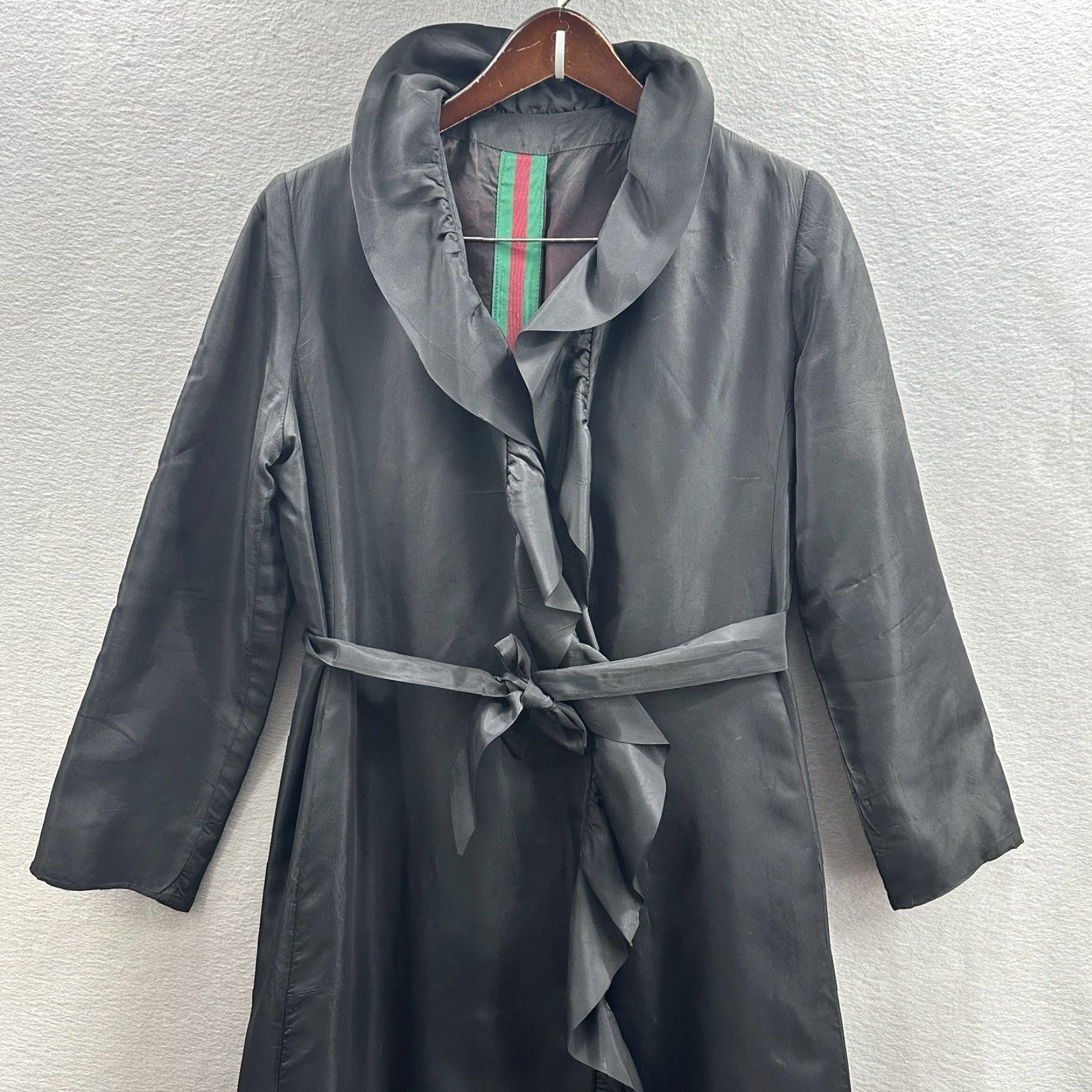 Vintage VINTAGE Clarendon Henry Friedricks Maxi Overcoat Womens M Black 1970s Eveningwear Cape Long Quiet Lux Cottage Size M / US 6-8 / IT 42-44 - 2 Thumbnail