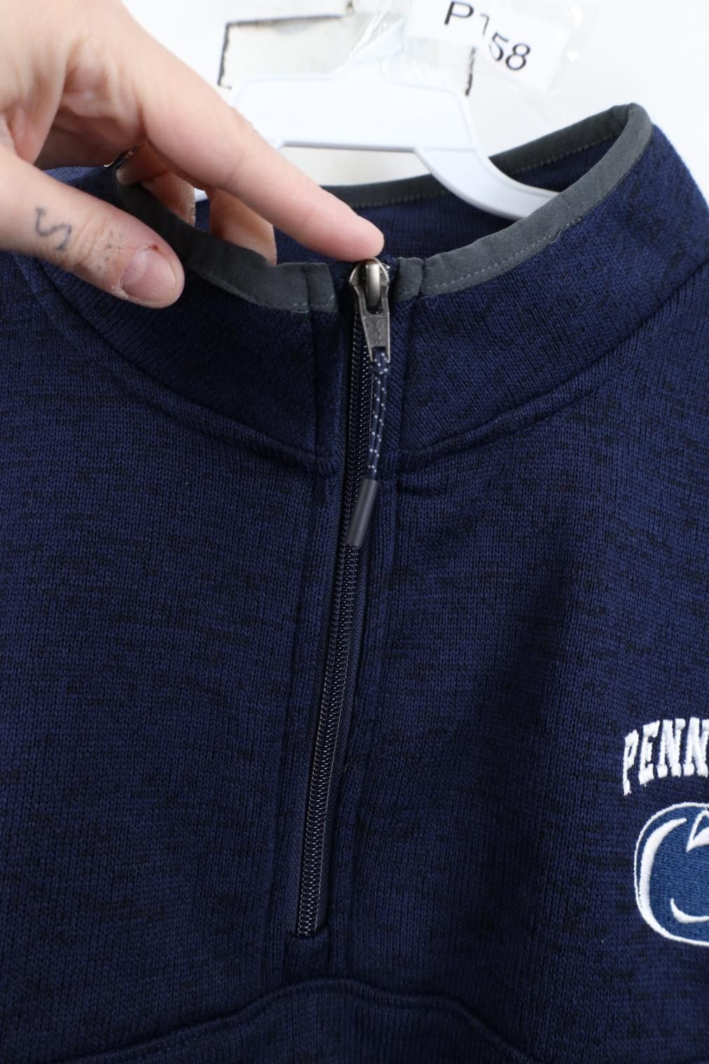 Champion Deadstock Y2K Champion University Knit 1/4 Zip Sweater Blue Size US XXL / EU 58 / 5 - 13 Thumbnail