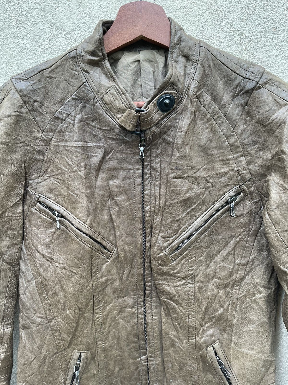 Julius 🔥JULIUS MEN’S BIKER JACKET LEATHER Size US M / EU 48-50 / 2 - 6 Thumbnail