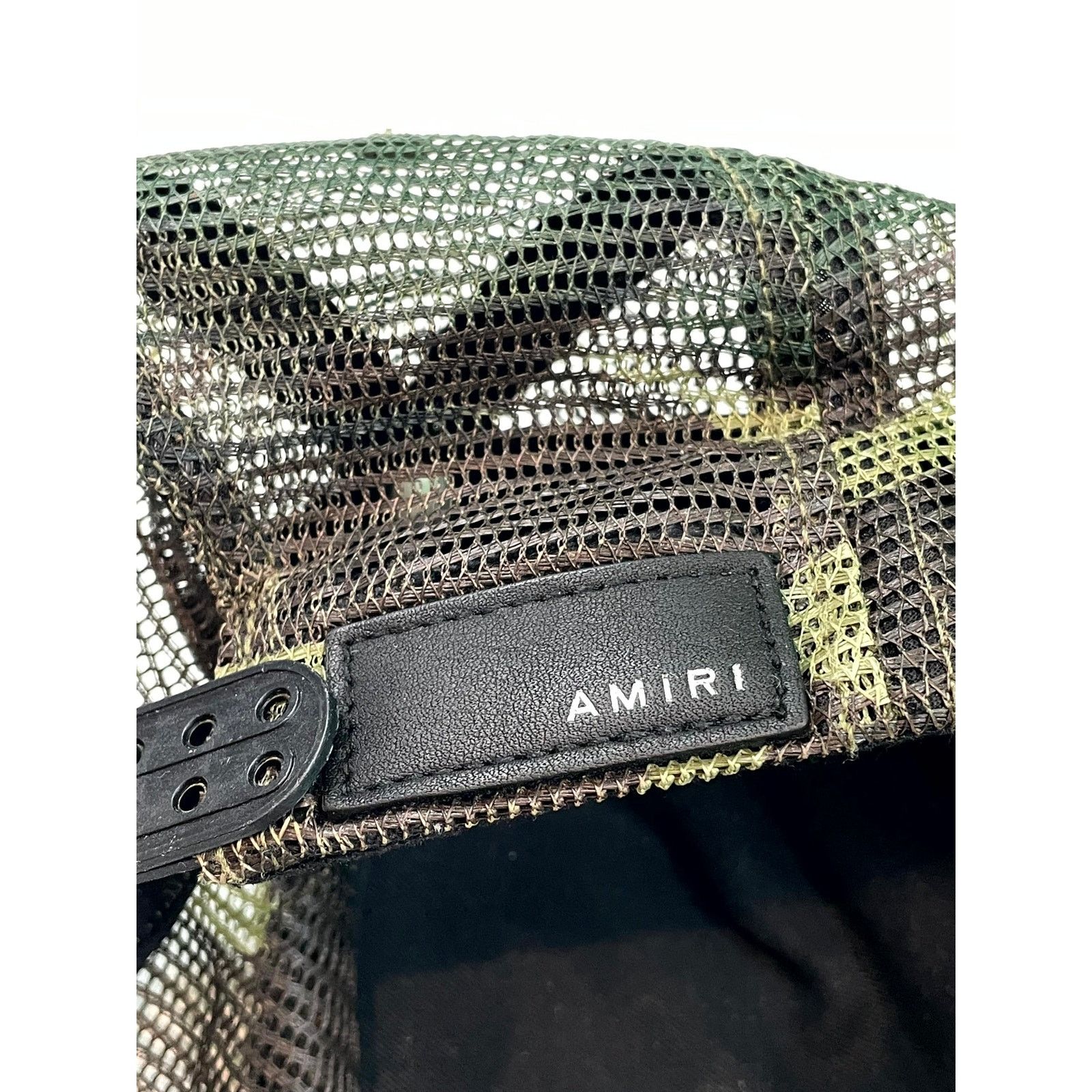 Amiri Amiri Camo Arts District Trucker Olive Cap Size ONE SIZE - 3 Thumbnail