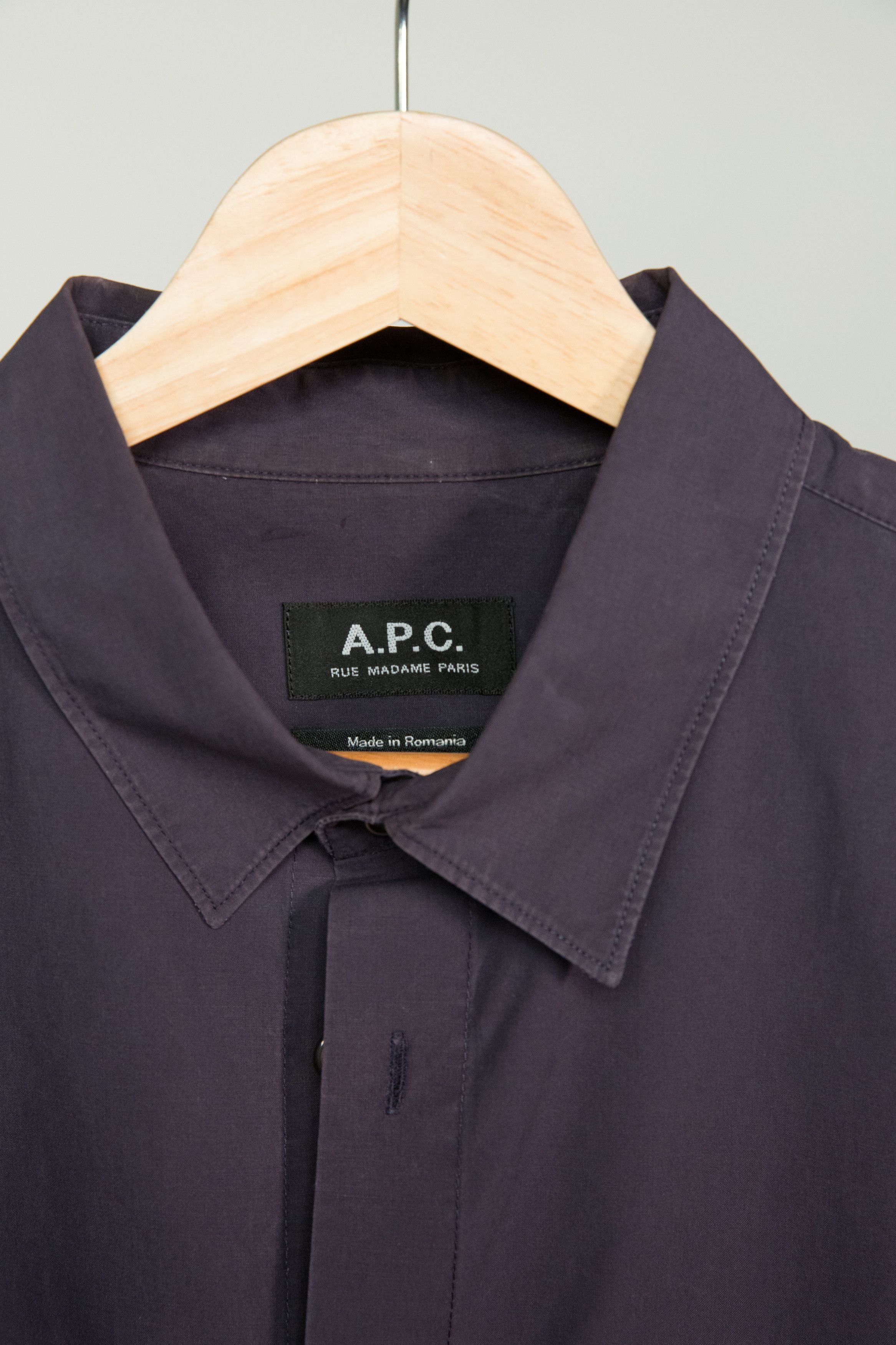 A.P.C. APC Chemise Andreas Shirt in Dark Navy Size US M / EU 48-50 / 2 - 12 Thumbnail