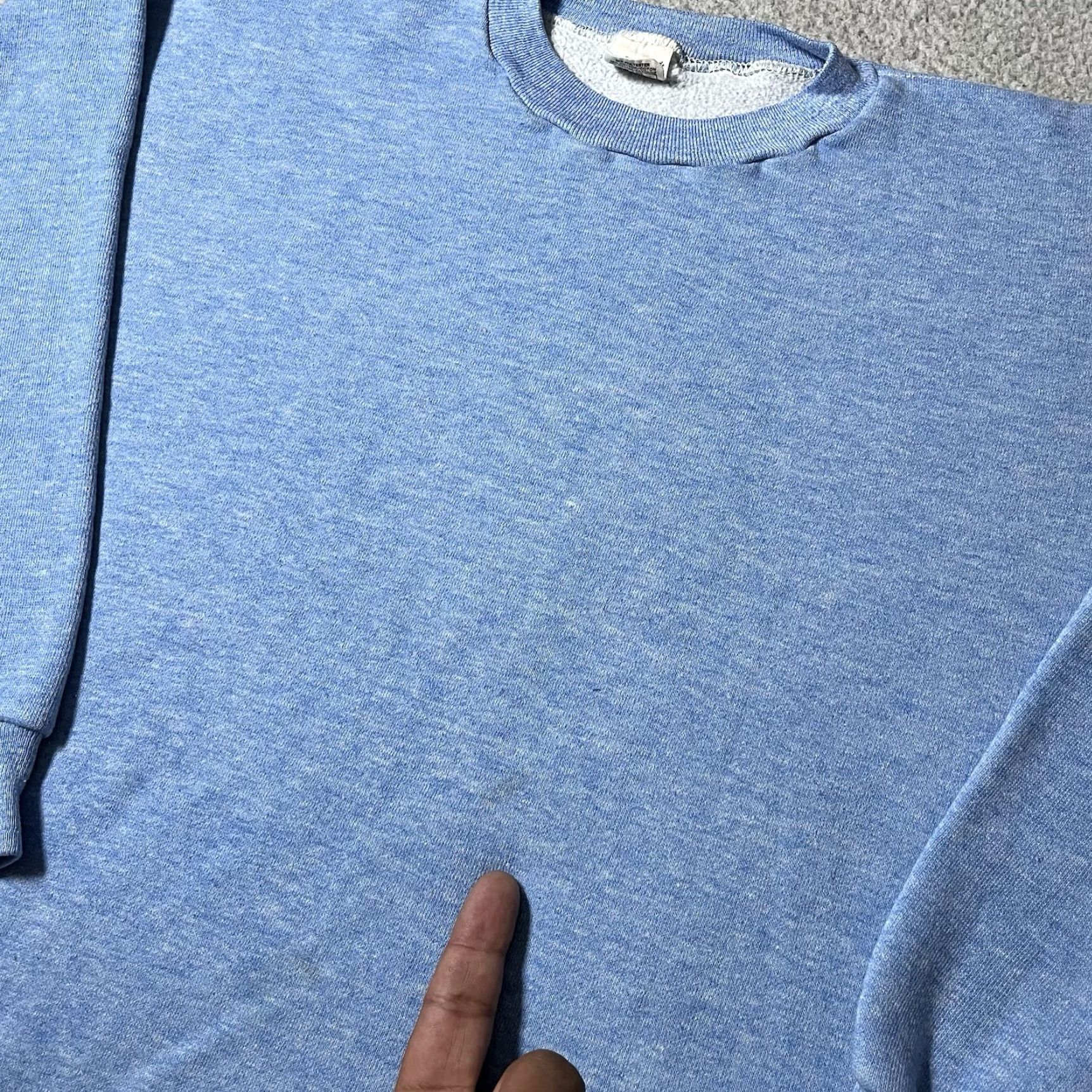 Russell Athletic VINTAGE Russell Athletic Sweatshirt Mens XL Blue Crewneck Pullover USA 70s 80s Retro Sports Shirt Size US XL / EU 56 / 4 - 3 Thumbnail