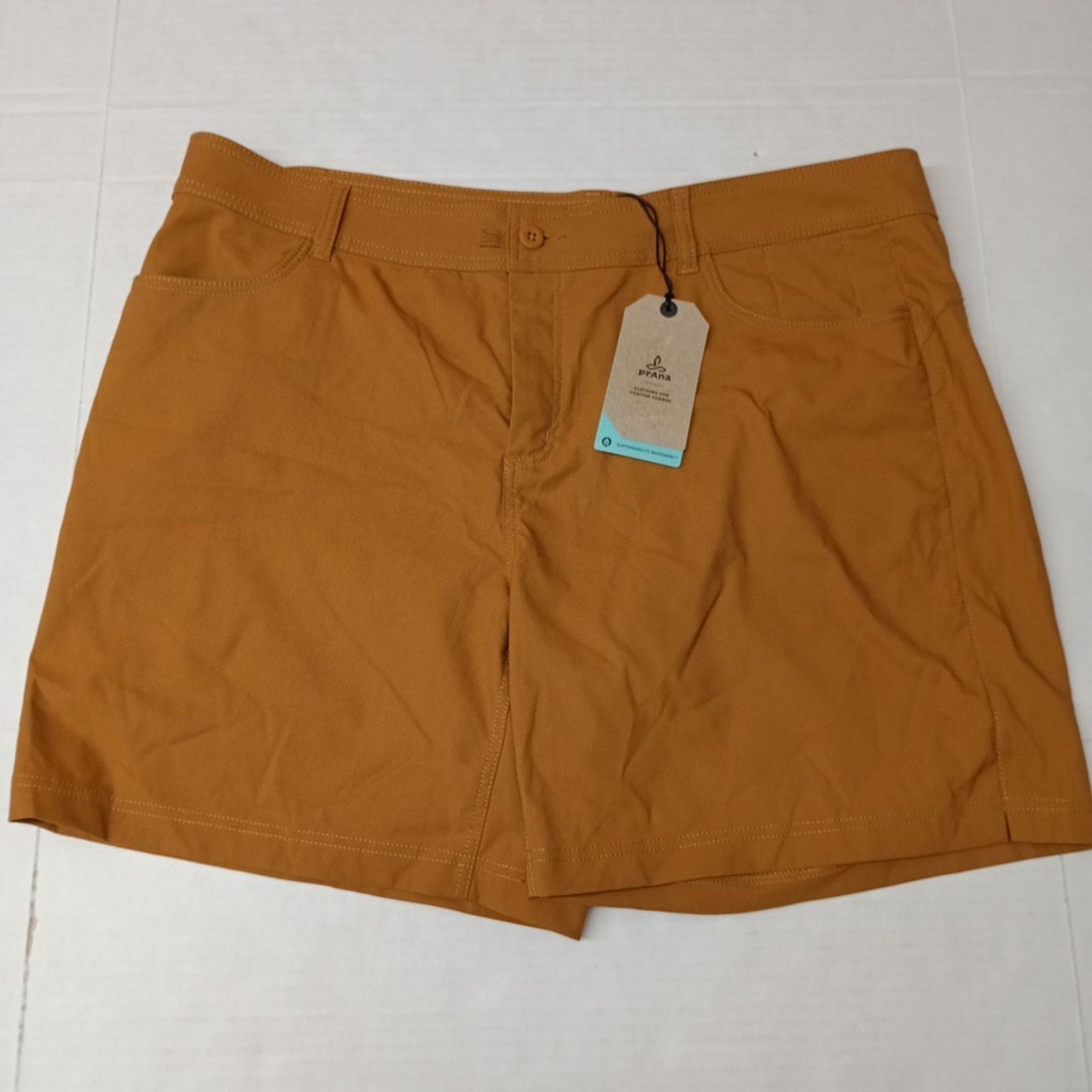 Prana Women’s PrAna Halle Short ll Size 18W Brown 7" Inseam Size 40" / US 18 - 1 Thumbnail