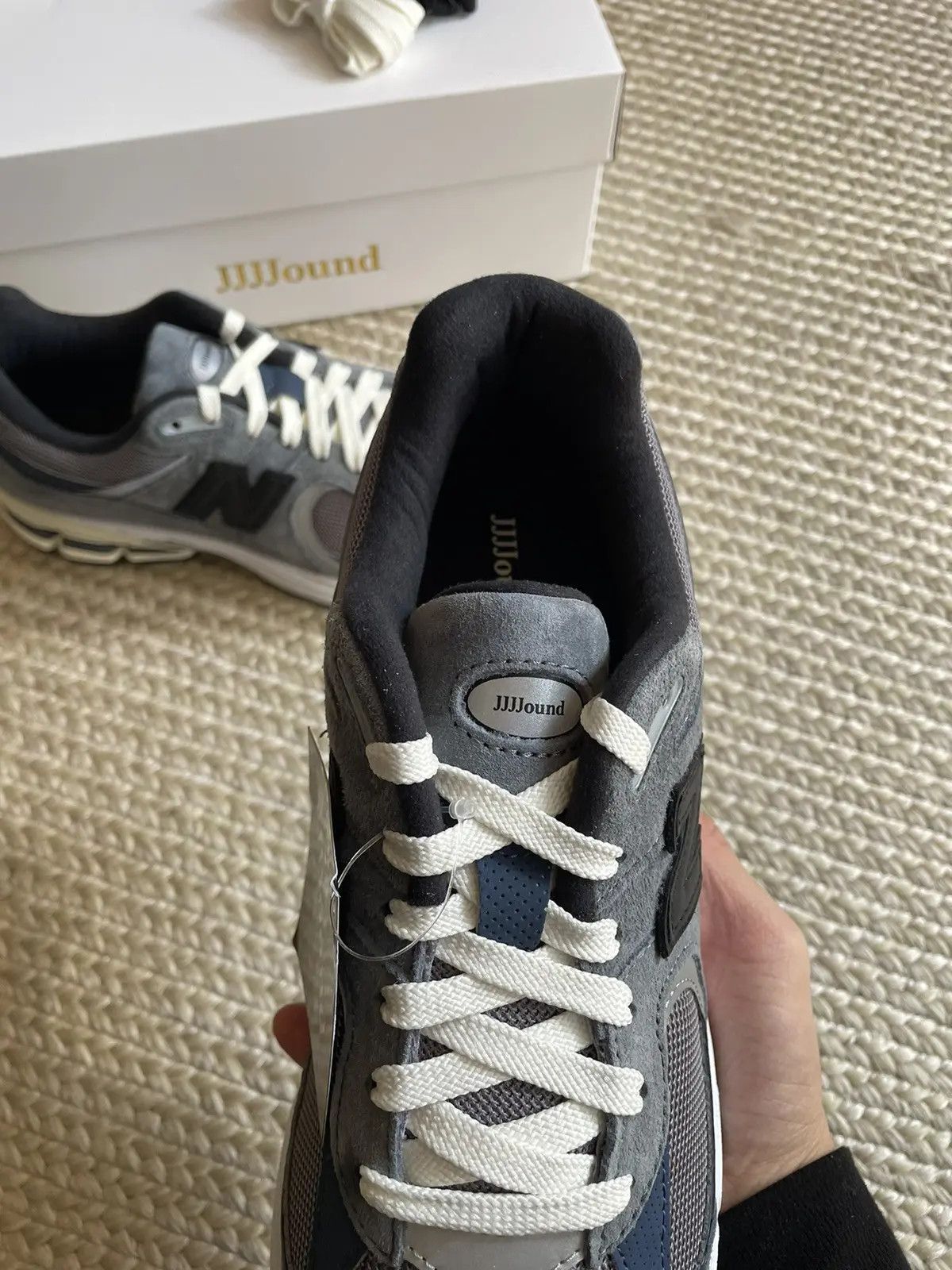 JJJJound × New Balance New Balance 2002R JJJJound Storm Blue Size US 6.5 / EU 39-40 - 3 Thumbnail
