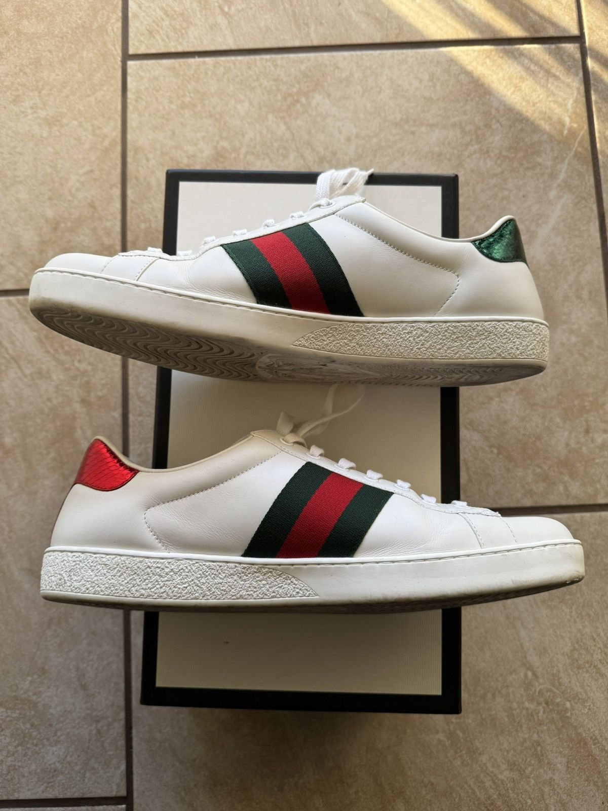Gucci Gucci Ace Tiger Embroidered Sneaker Size US 11 / EU 44 - 6 Thumbnail