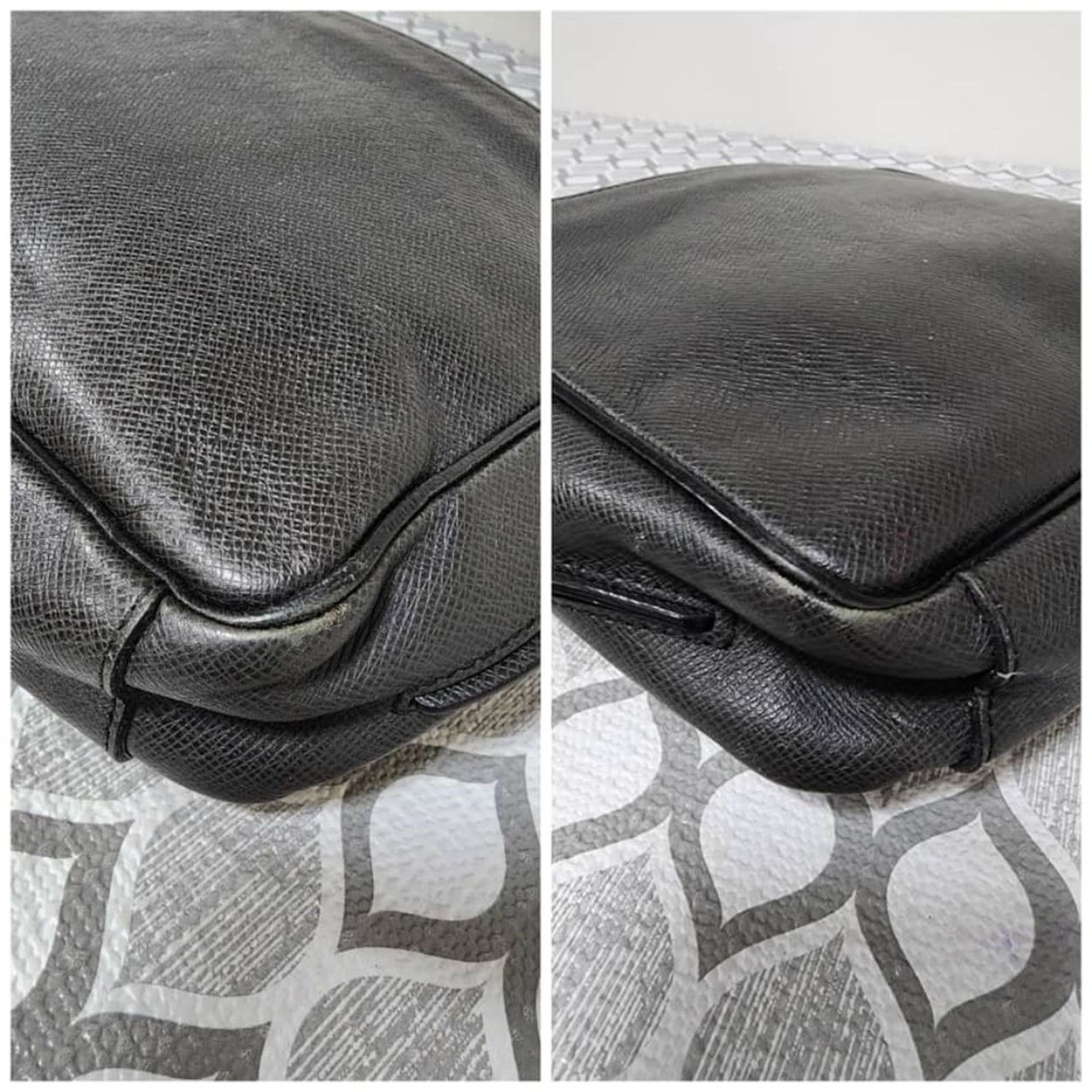 Louis Vuitton Authentic Louis Vuitton Taiga Viktor Messenger Bag Black Size ONE SIZE - 9 Thumbnail