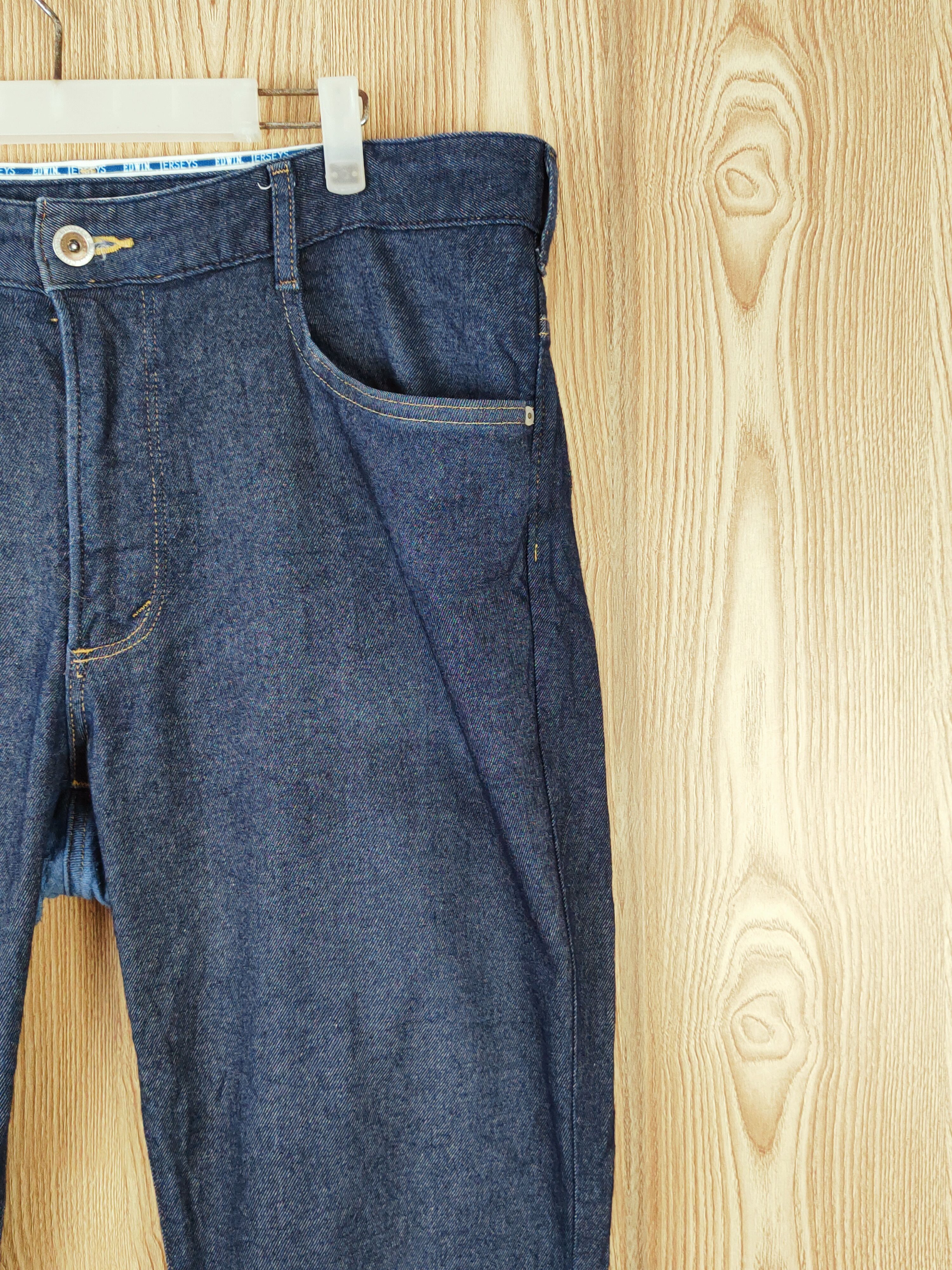 Edwin Edwin Jerseys Navy Distressed Ripped Soft Jeans #W937 Size US 38 / EU 54 - 6 Thumbnail