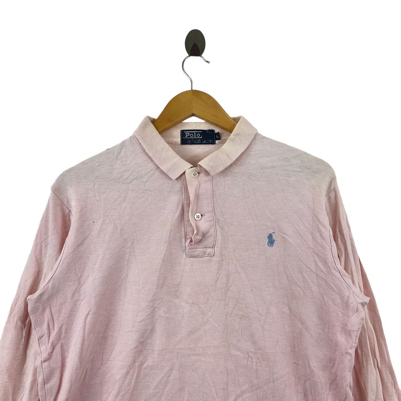 Polo Ralph Lauren Vintage 90’ POLO RALPH LAUREN Small Pony Pink Tee Shirt Size L / US 10 / IT 46 - 3 Thumbnail