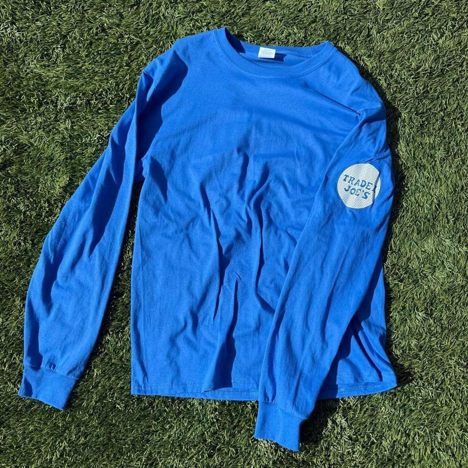 Hanes Trader Joe's Long sleeve Shirt Blue Retro Vintage Size L Size US L / EU 52-54 / 3 - 1 Thumbnail