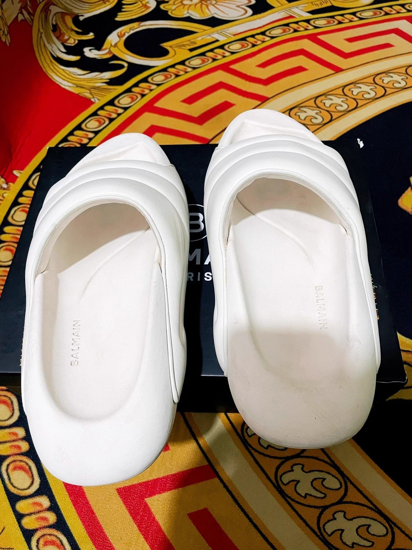 Balmain BALMAIN B-IT Minimalist Slip-On Slide 44 (Fits 42/43) Size US 11 / EU 44 - 4 Thumbnail