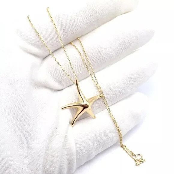 Tiffany & Co. Tiffany & Co 18k Yellow Gold Large Starfish Pendant Necklace Size ONE SIZE - 9 Thumbnail