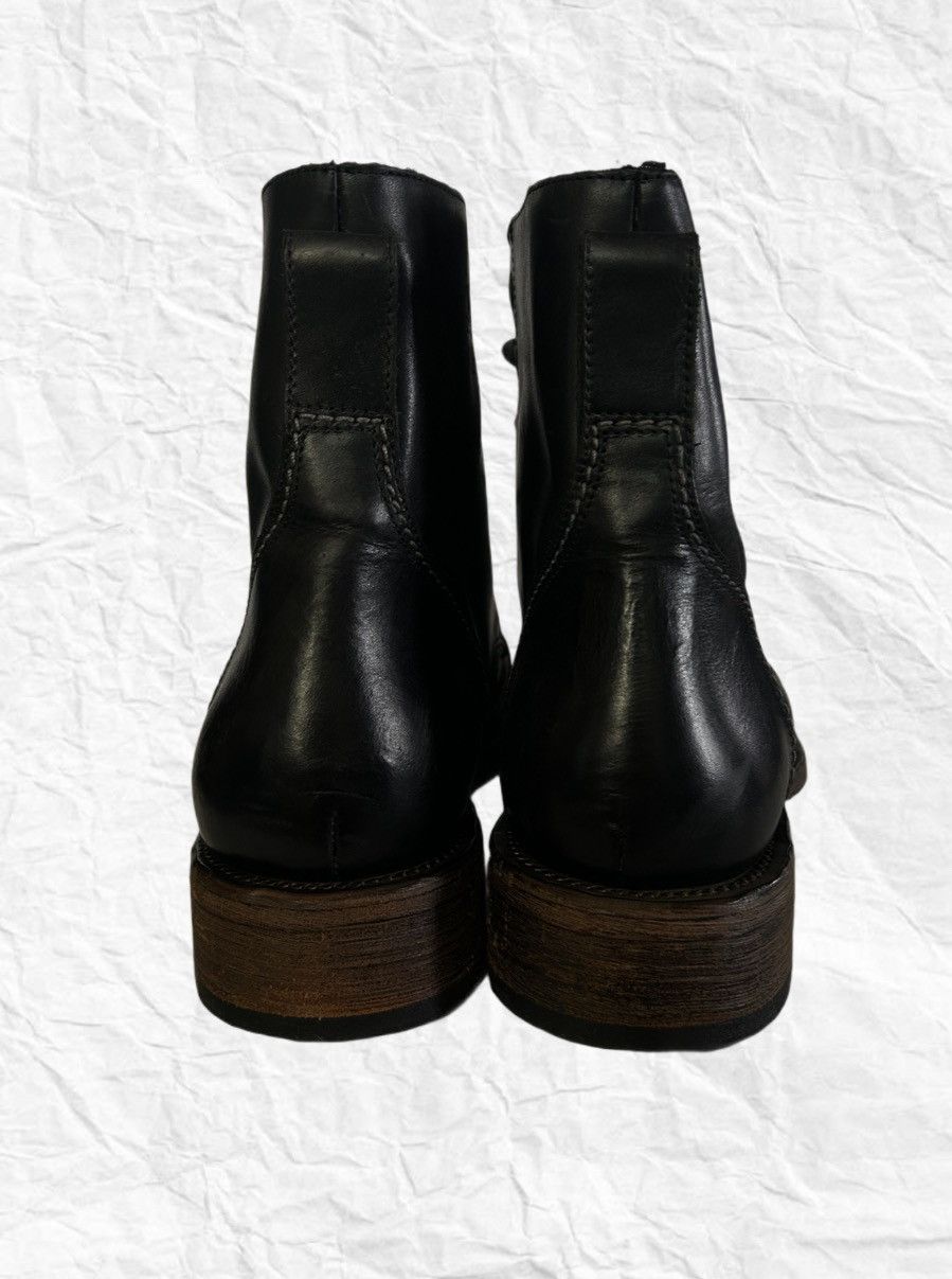 John Varvatos John Varvatos Black Leather Cap Toe Boots Size US 10 / EU 43 - 4 Thumbnail