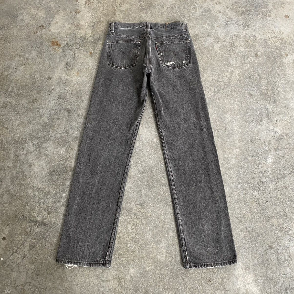 Levi's Size 29x31 Vintage 1990 Levis 501 Faded Black Denim Jeans Size US 29 - 9 Thumbnail