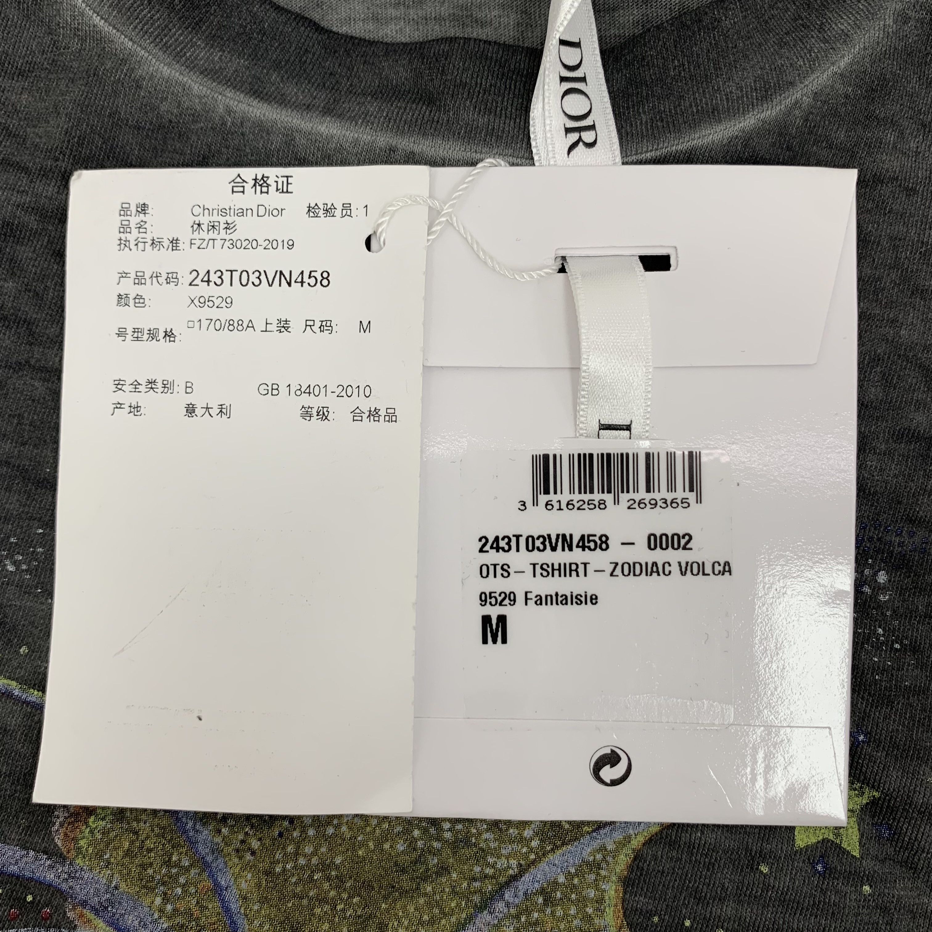 Dior Dior Volcano Print Cotton Tee (Size M) Size US M / EU 48-50 / 2 - 7 Thumbnail