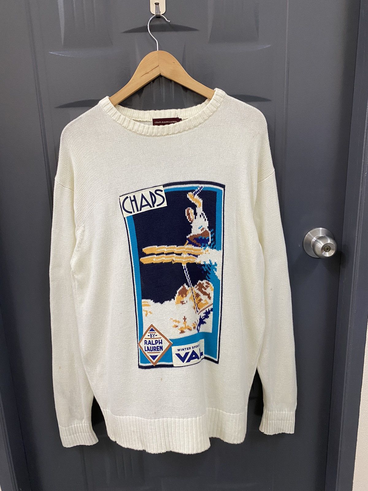 Chaps Ralph Lauren Vtg CHAPS RALPH LAUREN knit Sweater Size US L / EU 52-54 / 3 - 1 Thumbnail