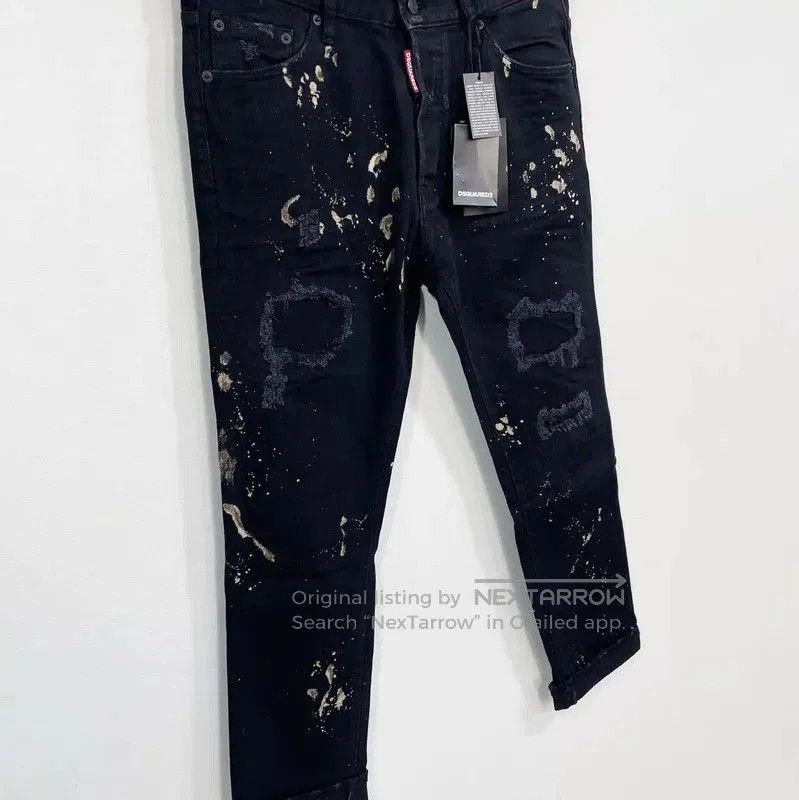 Dsquared2 DSQUARED2 Black Cotton Casual Pants for Men . Size US 26 / EU 42 - 3 Thumbnail