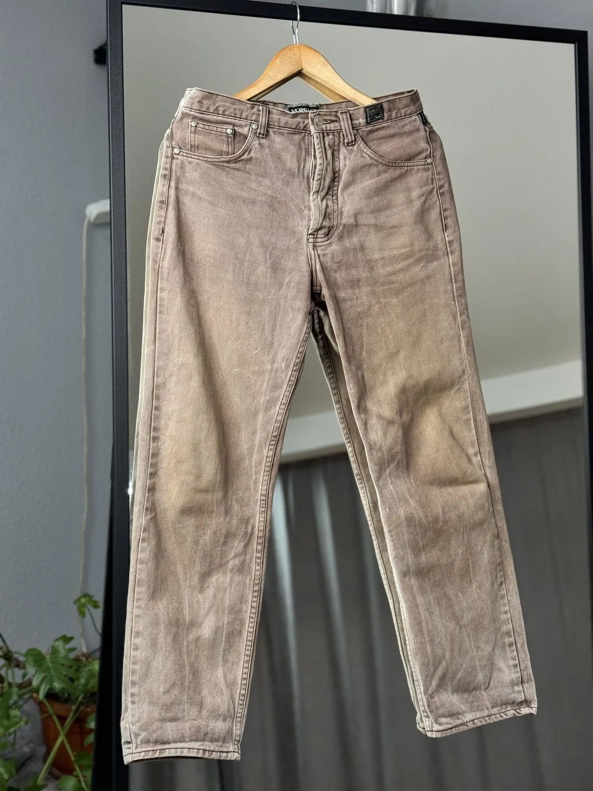 Versace × Vintage Vintage Versace Jeans Skinny Fit Denim Big Logo Black Siz 31 Size US 31 - 16 Thumbnail