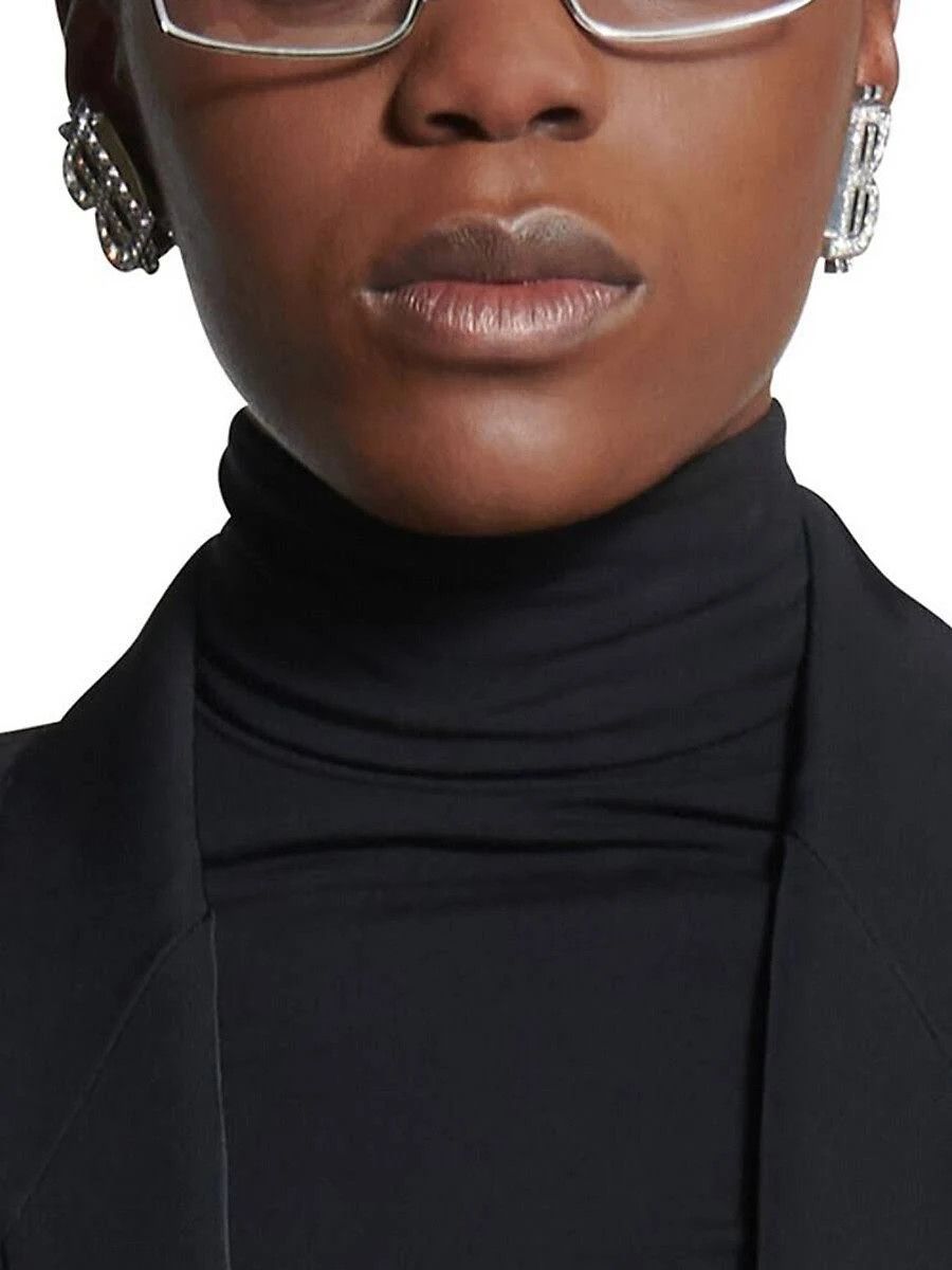 Balenciaga o1srvl11e1124 Size: OS / B-Coin Earrings in Silver Size ONE SIZE - 7 Thumbnail