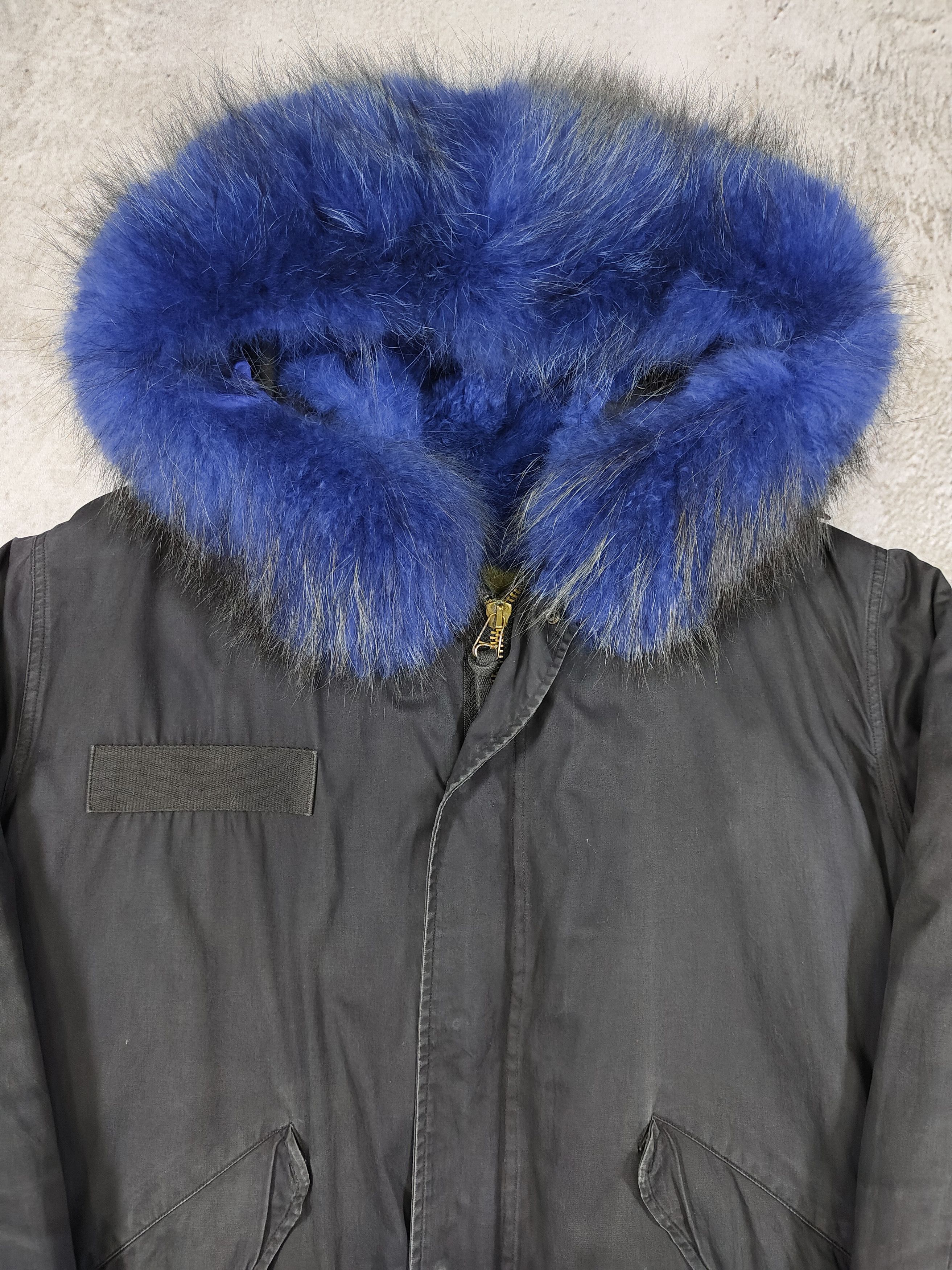 MR & MRS ITALY Mr & Mrs Italy- Luxury Military Raccoon Fur Parka Jacket Size US XL / EU 56 / 4 - 5 Thumbnail