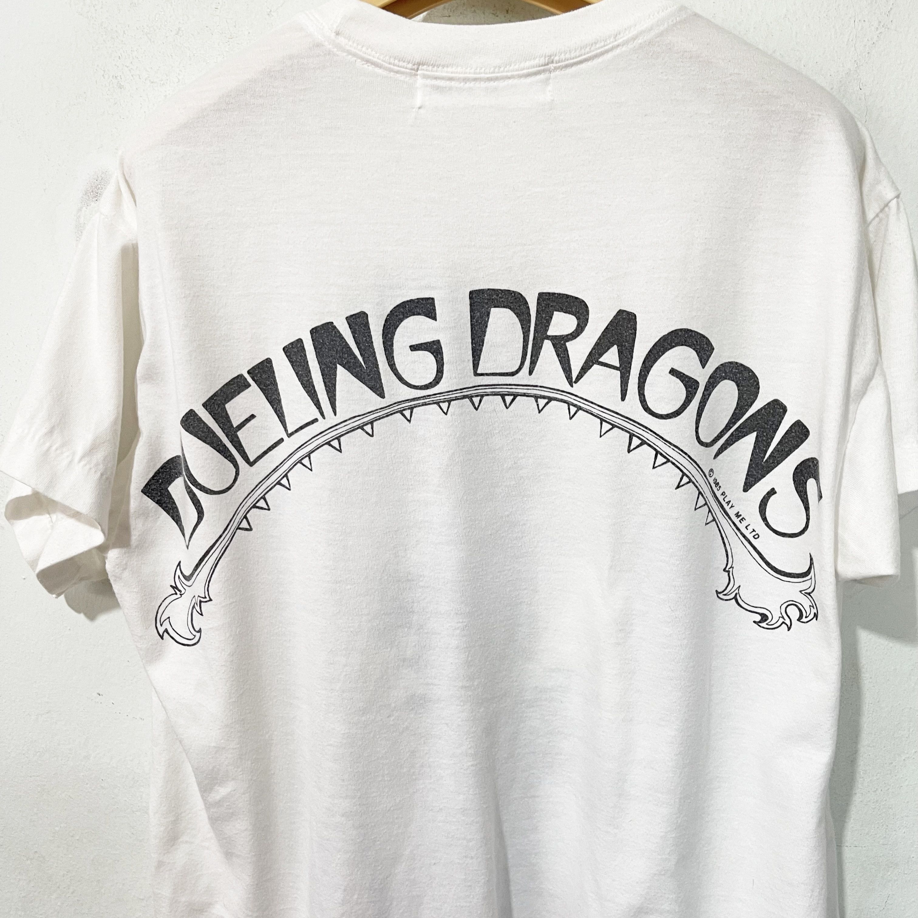 Vintage Vintage 80s Dueling Dragons T-Shirt Size US M / EU 48-50 / 2 - 5 Thumbnail