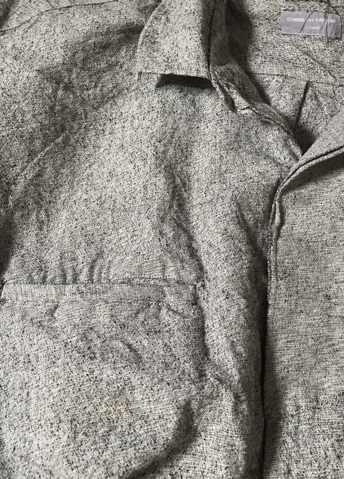 Comme des Garcons Vintage cdg homme open collar grey button up Size US M / EU 48-50 / 2 - 4 Thumbnail