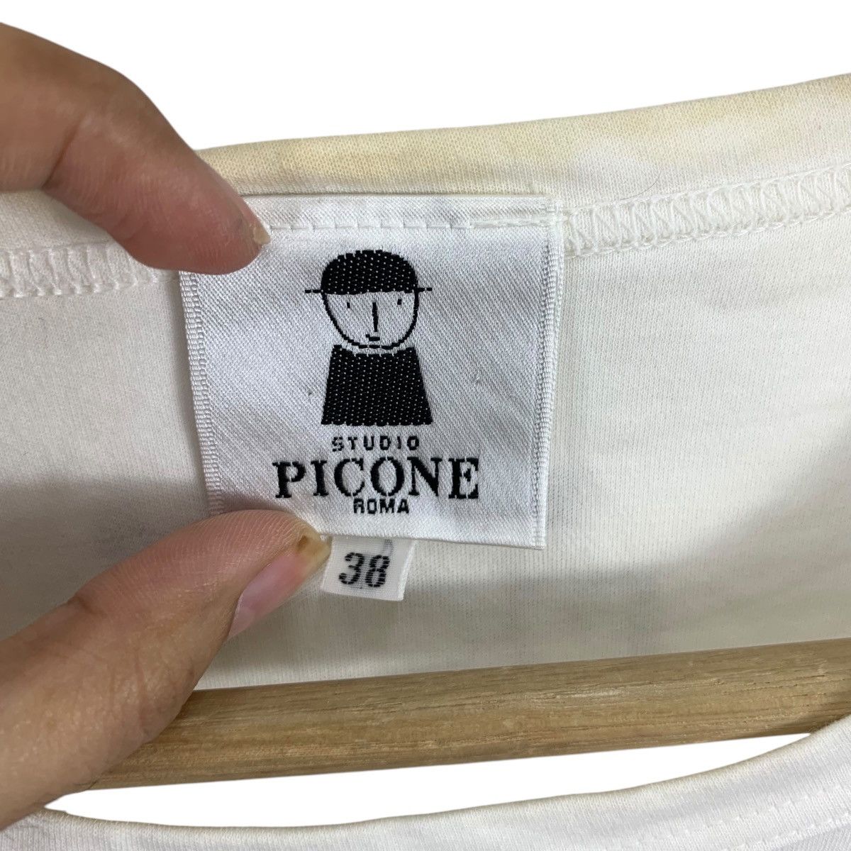 Vintage Vintage STUDIO PICONE ROMA Bling Collection Tee Shirt Top Size M / US 6-8 / IT 42-44 - 6 Thumbnail
