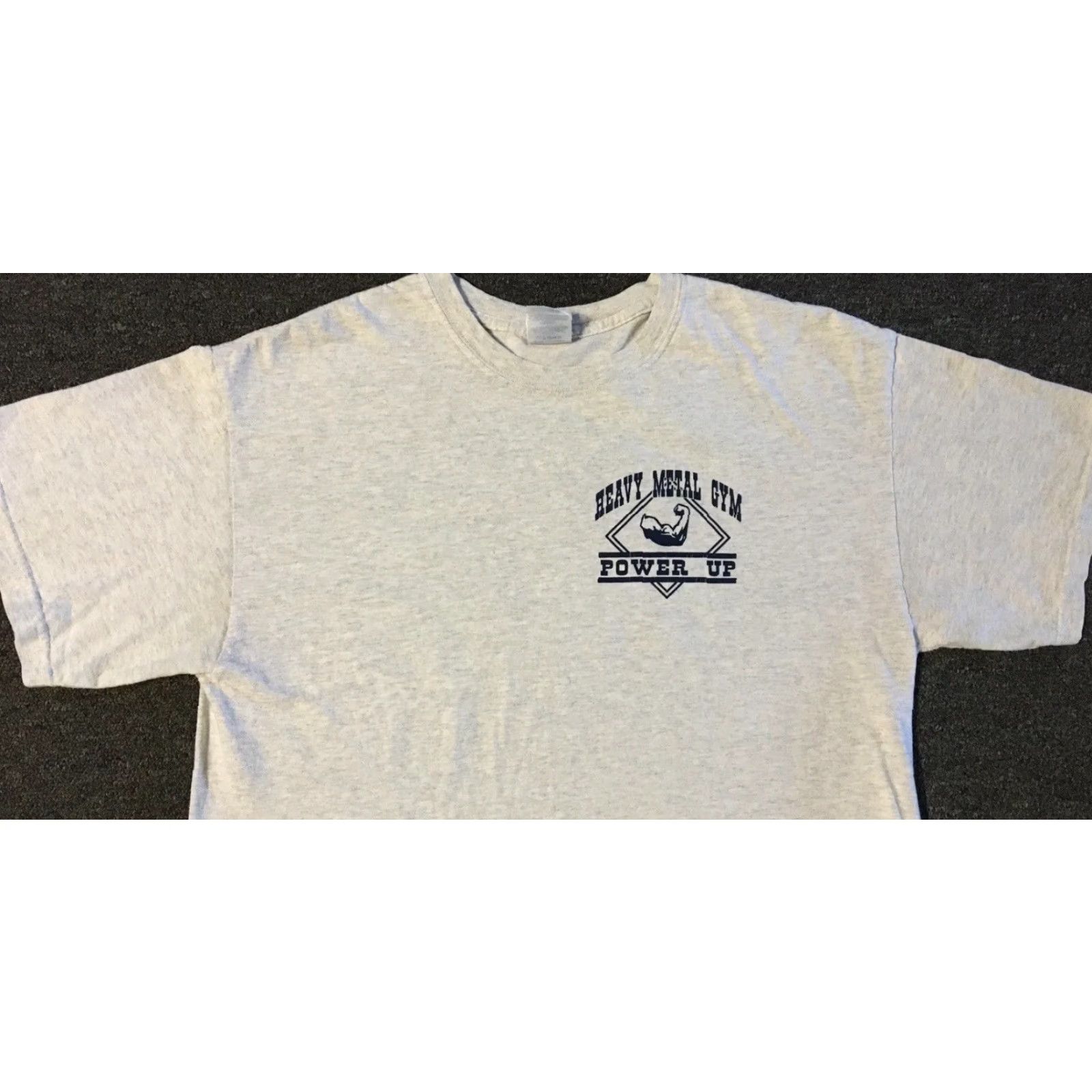 Vintage Vtg Heavy Metal Gym Lord Is Strength Faded Shirt M Jesus Christ Men T-Shirt Gray 90s Grunge Funny Religion Christianity Church Bible Size US M / EU 48-50 / 2 - 6 Thumbnail