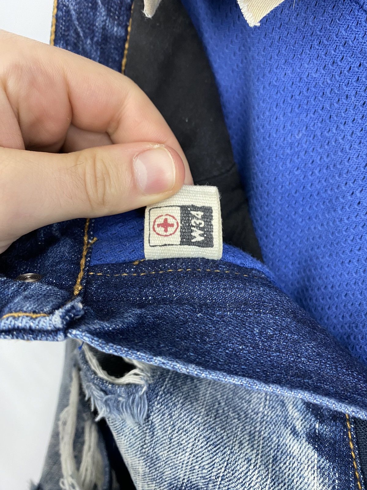 Hysteric Glamour 🇺🇸 Rare Tough Jeansmith Japan Distressed Jeans Y2K Hype Size US 34 / EU 50 - 9 Thumbnail