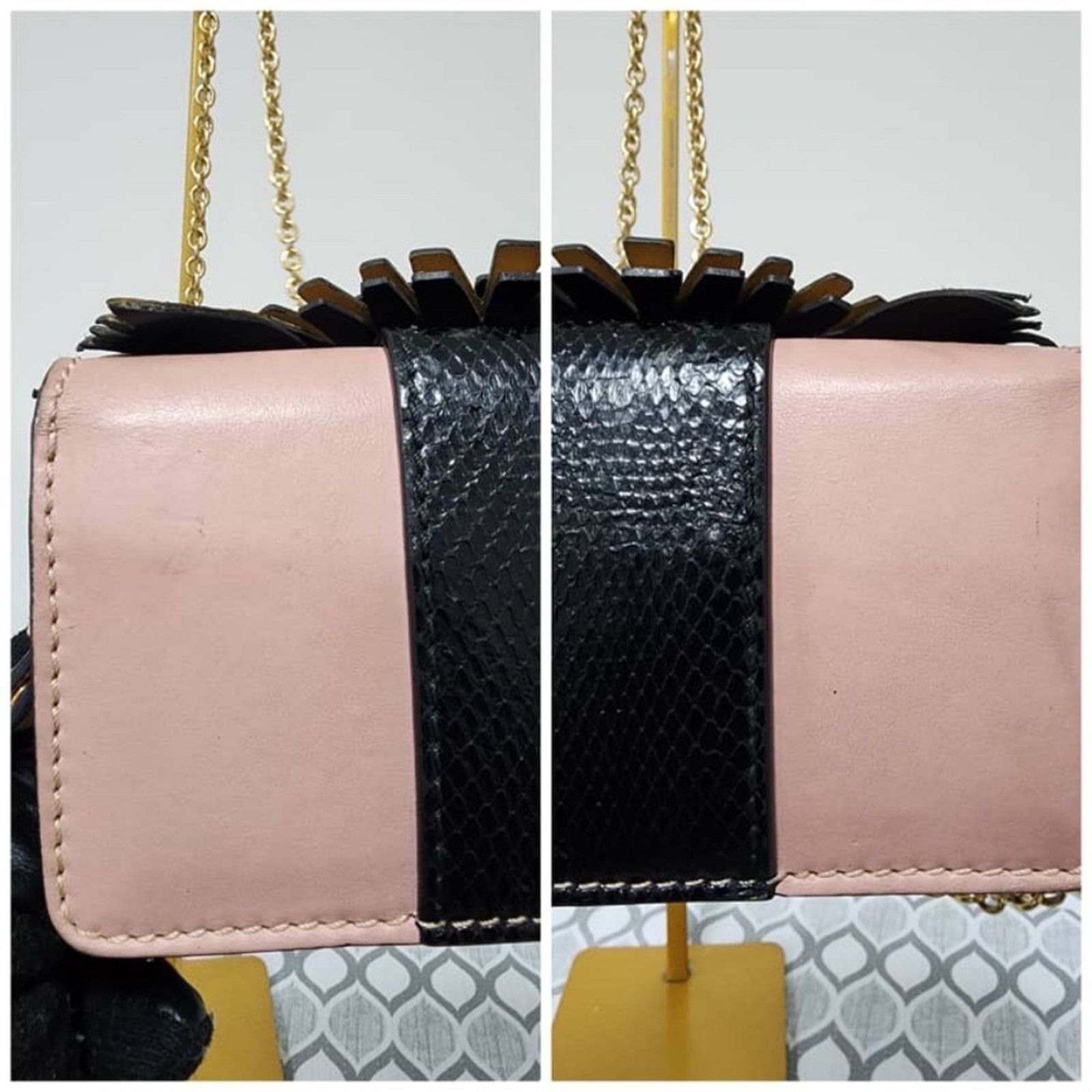 Burberry Auth Burberry Owl Chain-Linked Crossbody Bag Multicolored Size ONE SIZE - 11 Thumbnail