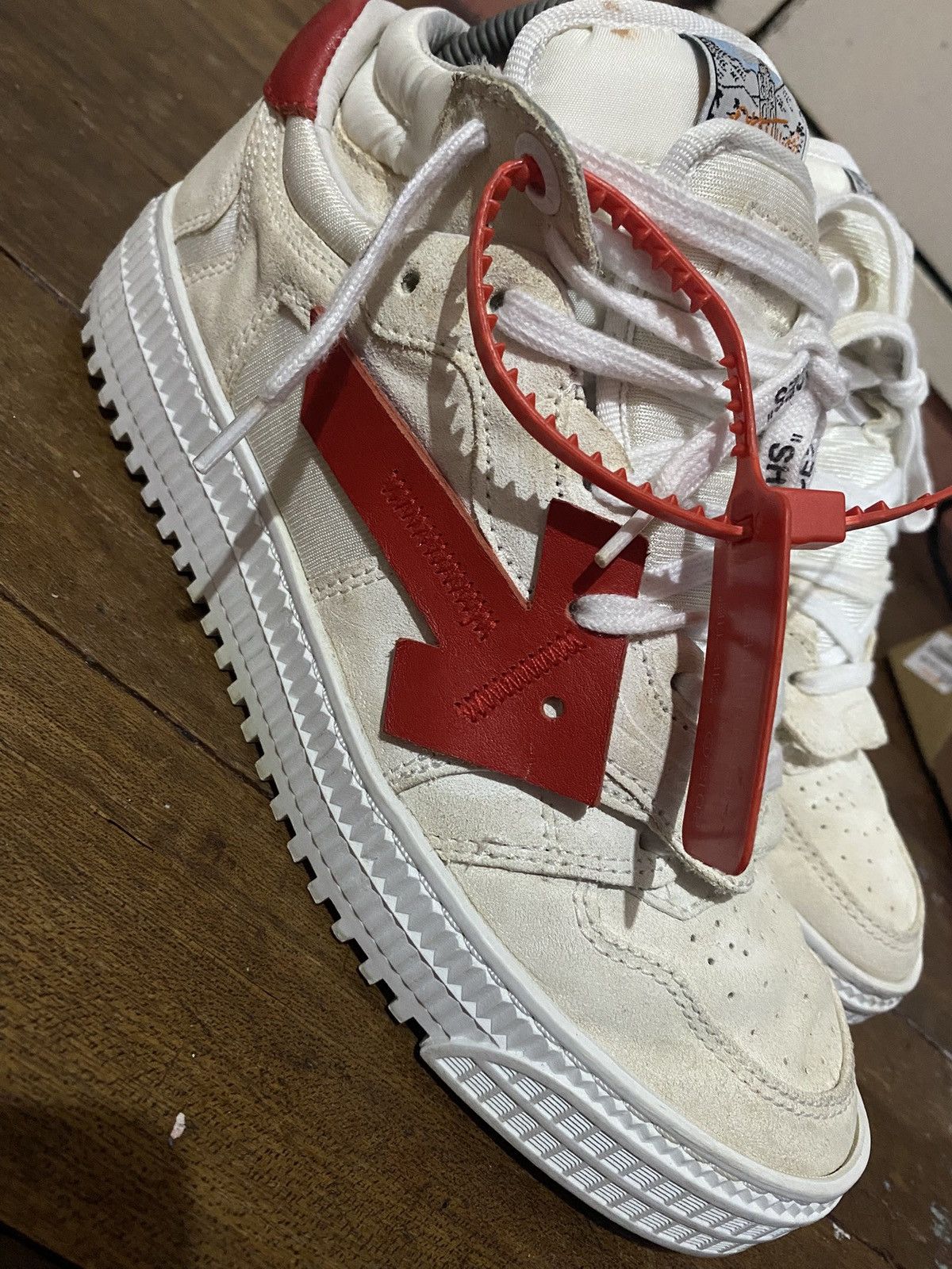 Off-White Off-White Court 3.0 low Red/White sneaker Size US 7 / IT 37 - 1 Thumbnail