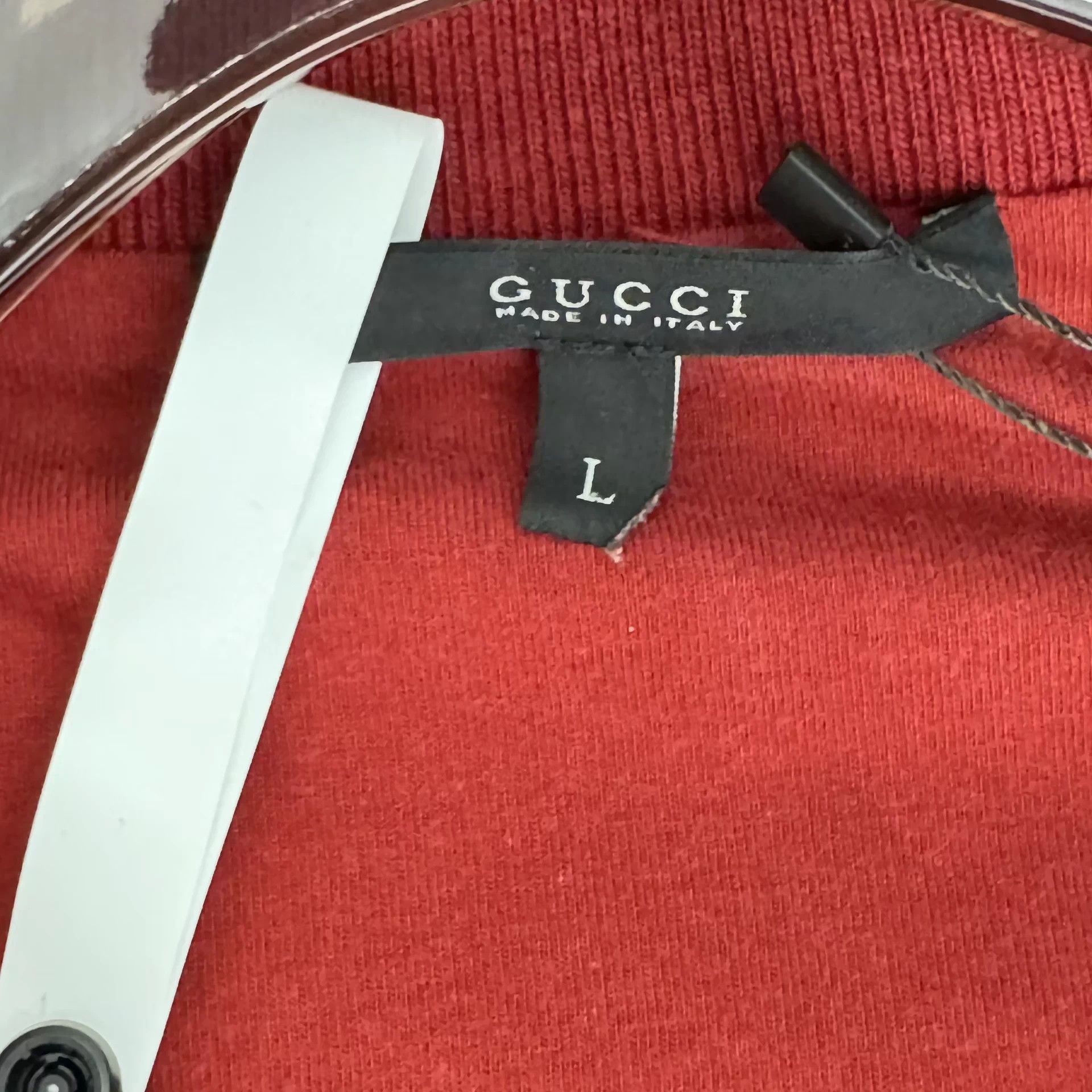 Gucci 0832 Gucci Red Double Glogo Zipper Jacket Size L / US 10 / IT 46 - 4 Thumbnail