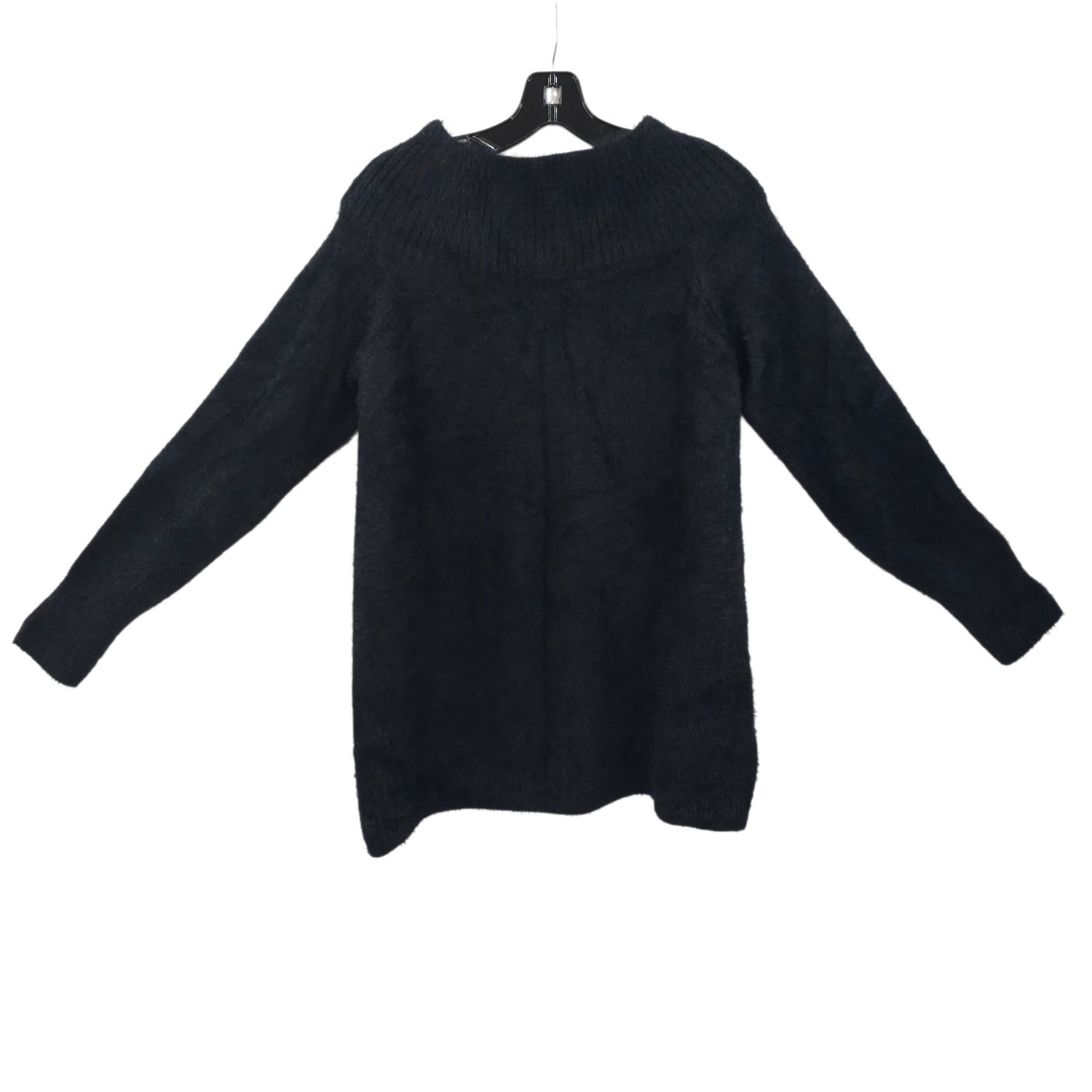 Loft Loft Sweater Fuzzy Womens L Pullover Ribbed Wide Mock Neck E Size L / US 10 / IT 46 - 3 Thumbnail
