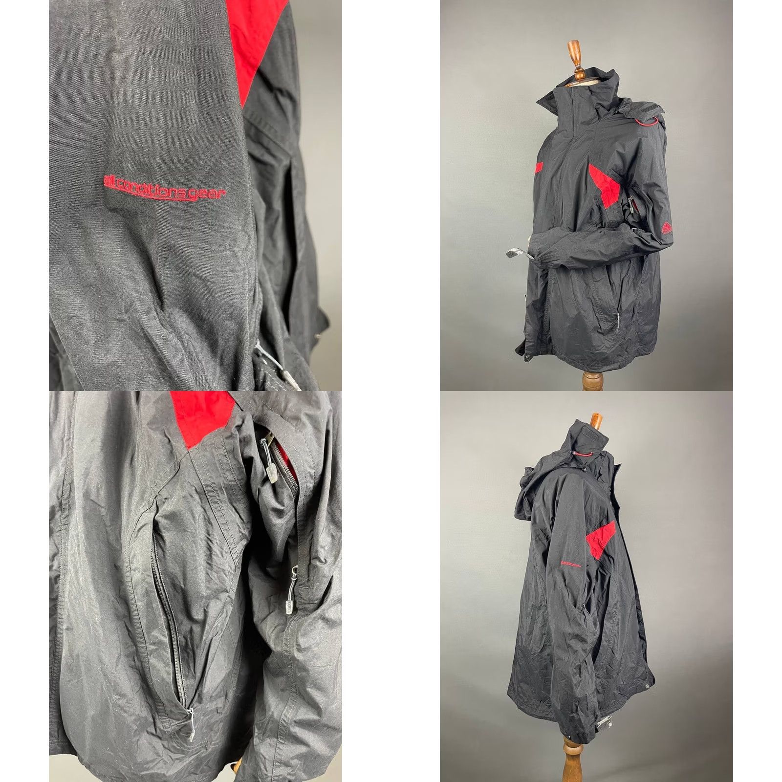 Nike Nike ACG Hoodie Jacket Mens XL Black Nylon Long Sleeve Windbreaker Slim Fit Size US XL / EU 56 / 4 - 9 Thumbnail