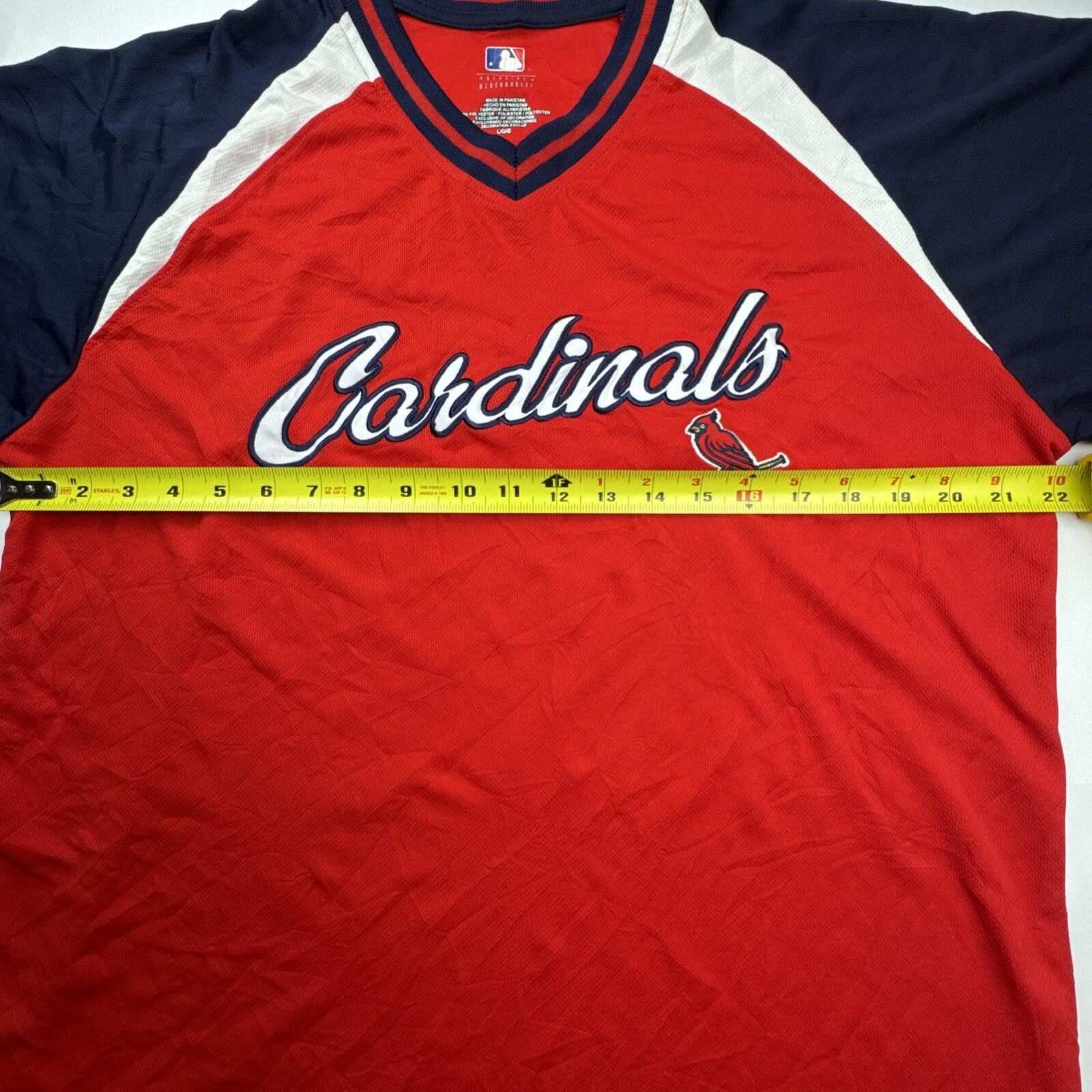 Other MLB St. Louis Cardinals Jersey Shirt Red Bird on Bat Large Size US L / EU 52-54 / 3 - 3 Thumbnail